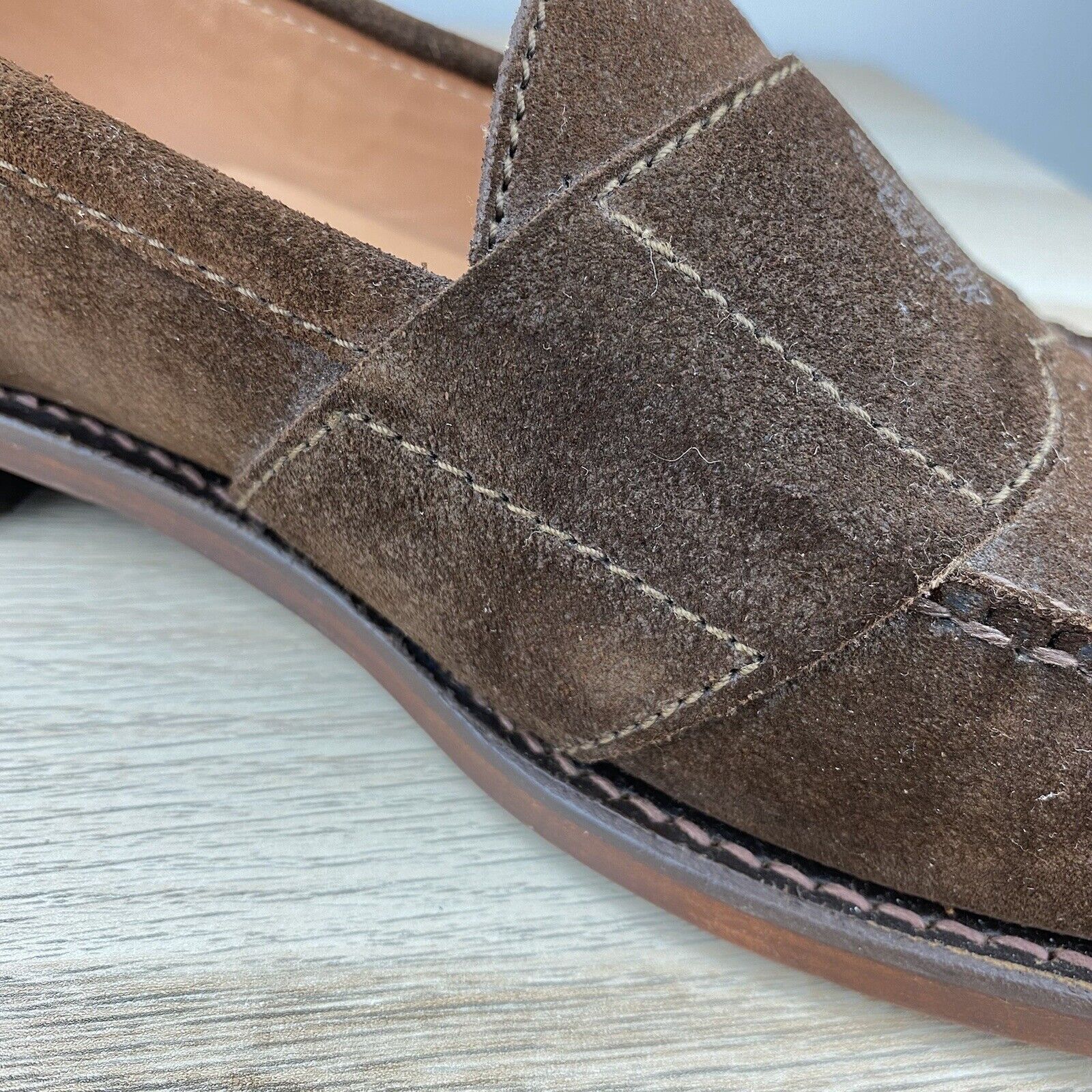 Polo Ralph Lauren Vintage Polo Ralph Lauren Suede Crest Loafers Leather 11.5D Size US 11.5 / EU 44-45 - 18 Thumbnail