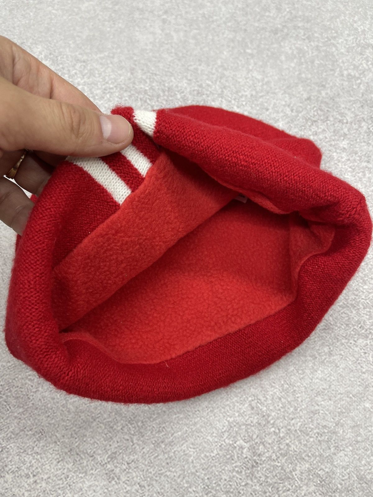 Adidas Vintage Adidas Liverpool FC Beanie Hat Red Size ONE SIZE - 9 Thumbnail