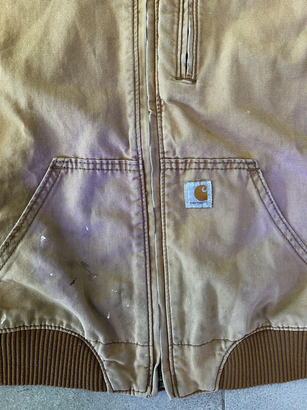 Carhartt Detroit Style Jacket (Women’s M) Faded Distressed Workwear Size M / US 6-8 / IT 42-44 - 4 Thumbnail