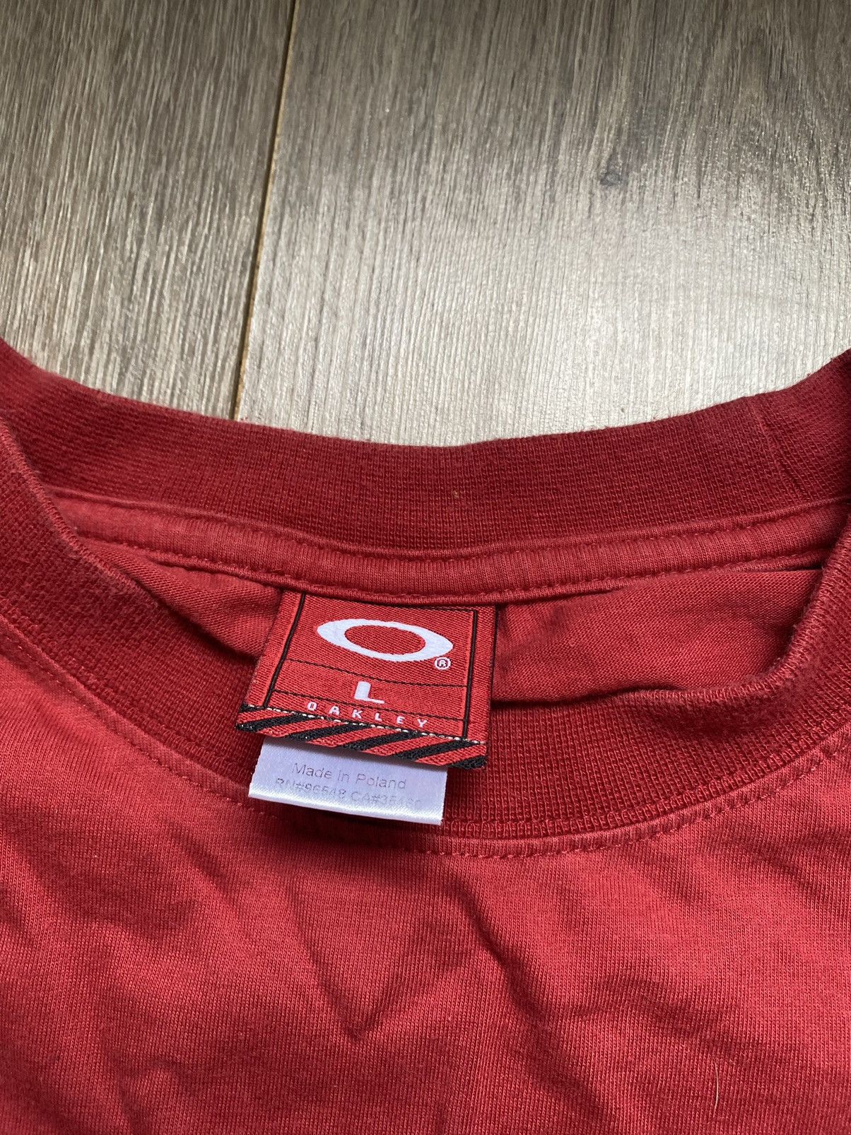 Oakley Vintage 90s Oakley Software Mad Science Over The Top Tee Size US L / EU 52-54 / 3 - 6 Thumbnail