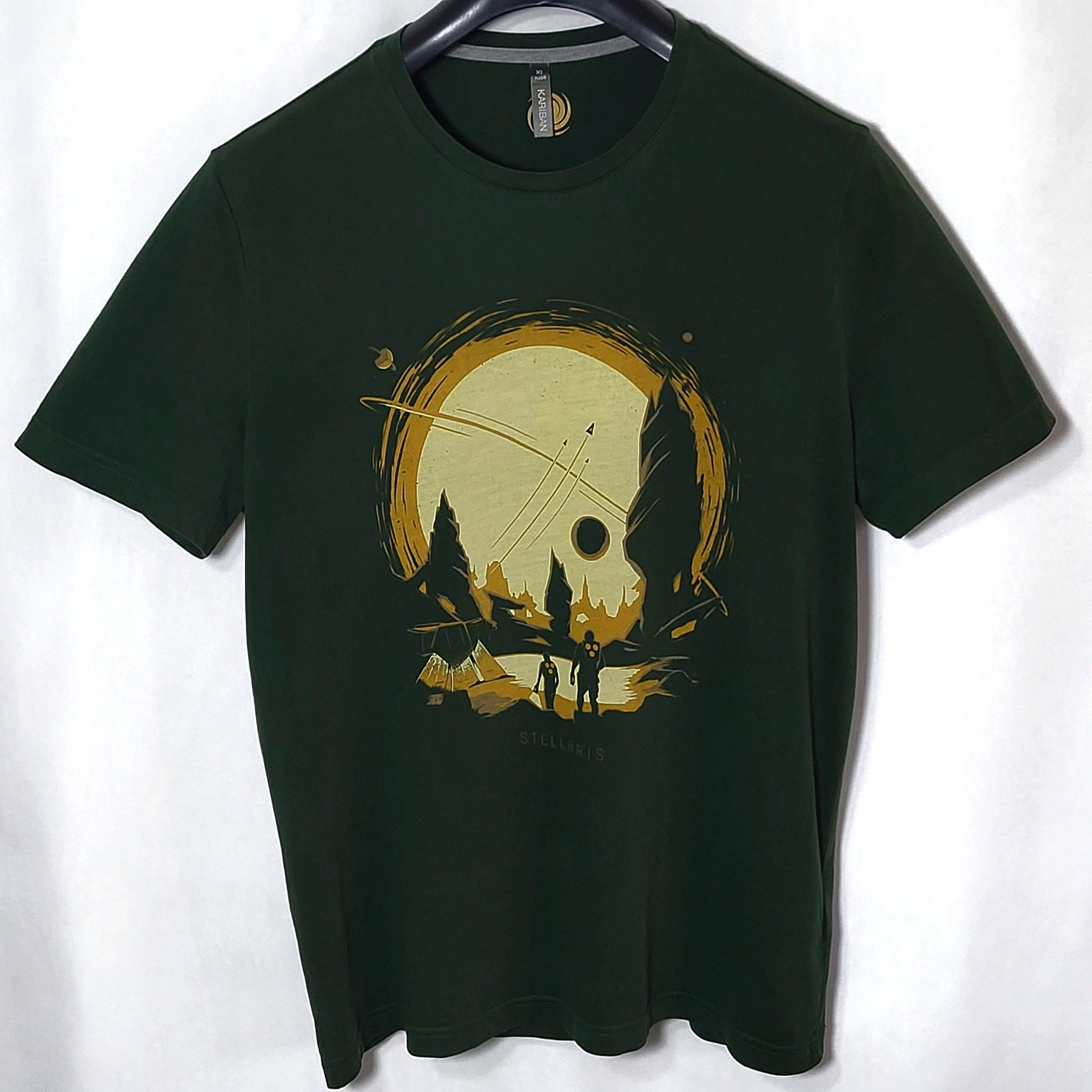 Designer Stellaris game T-shirt. Kariban,France. Size US XL / EU 56 / 4 - 3 Thumbnail