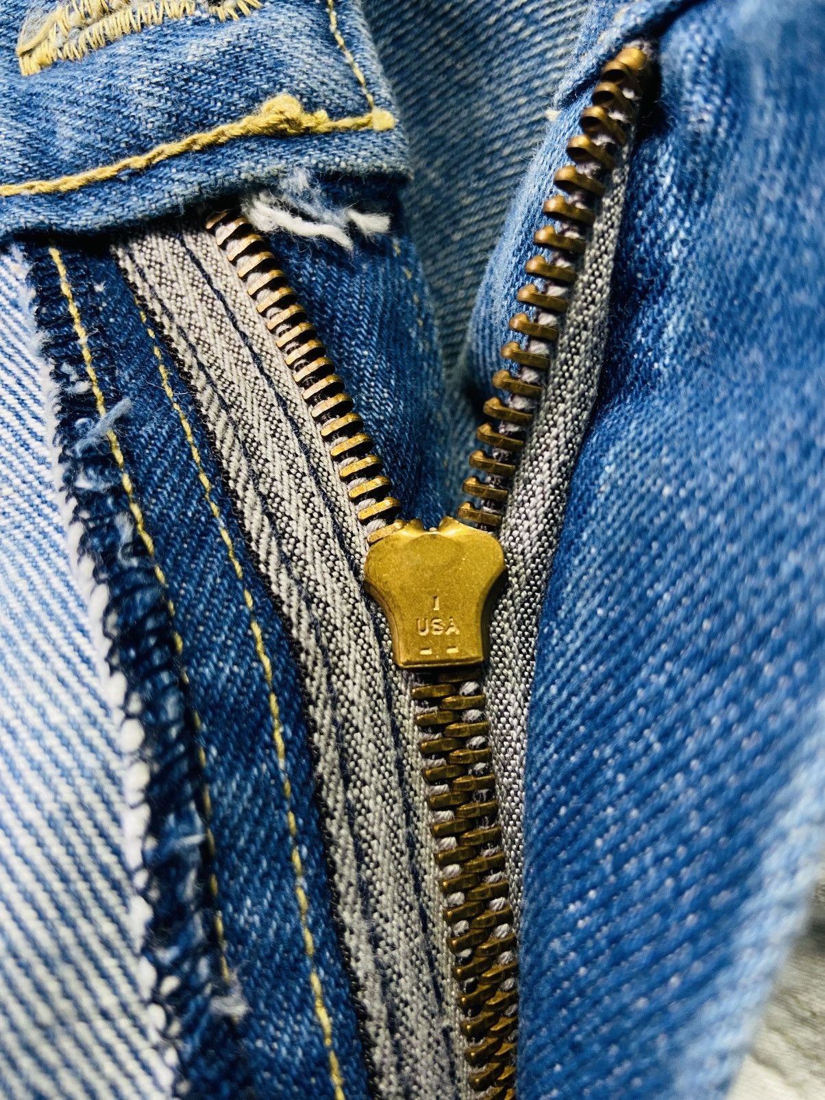 Jean Vintage Blue Way Jeans (Zip Talon) Size US 31 - 20 Thumbnail