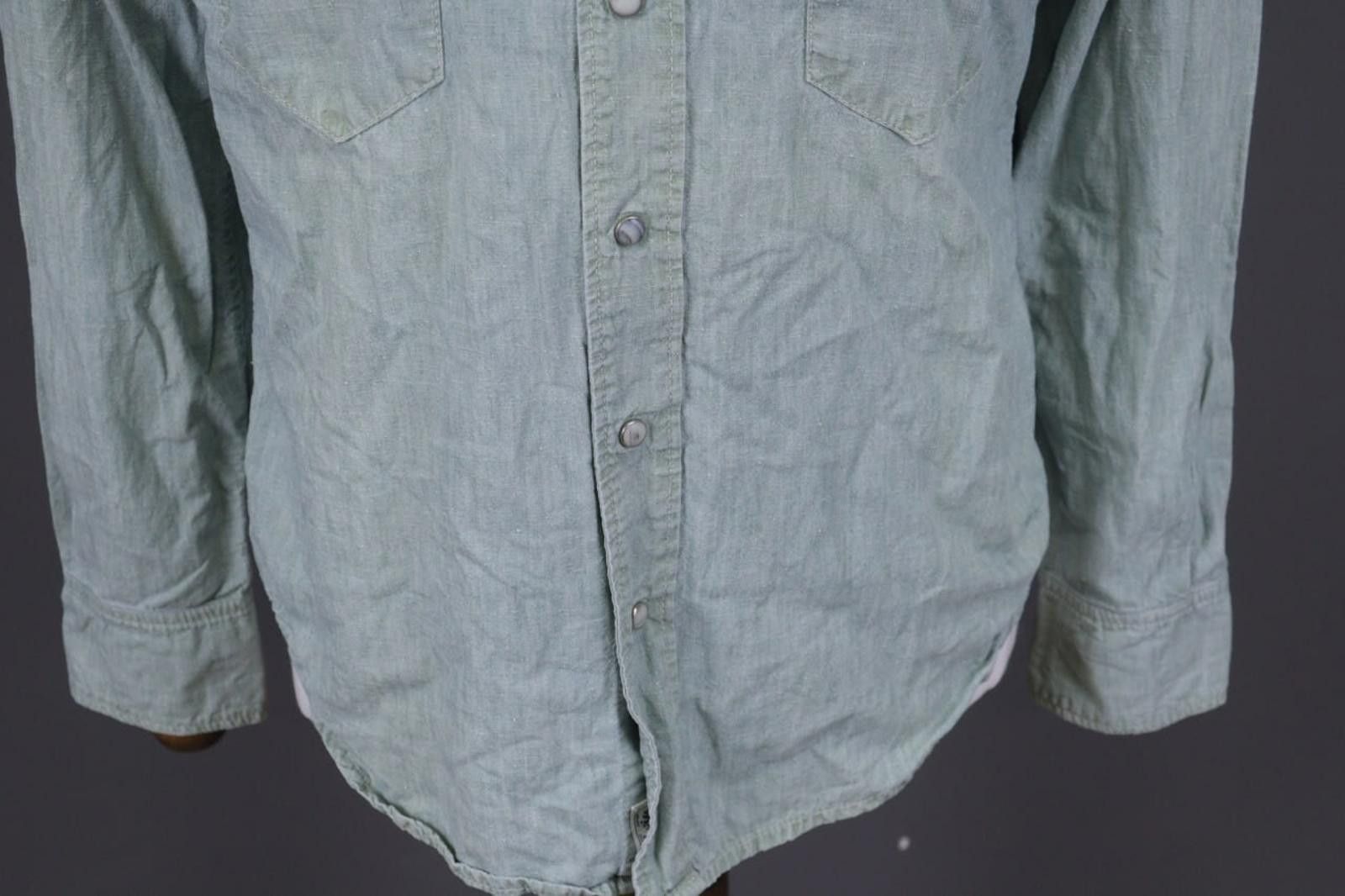Edwin Edwin Japanese Denim Pockets Snap Overshirt Shirt Size M Size US M / EU 48-50 / 2 - 2 Thumbnail