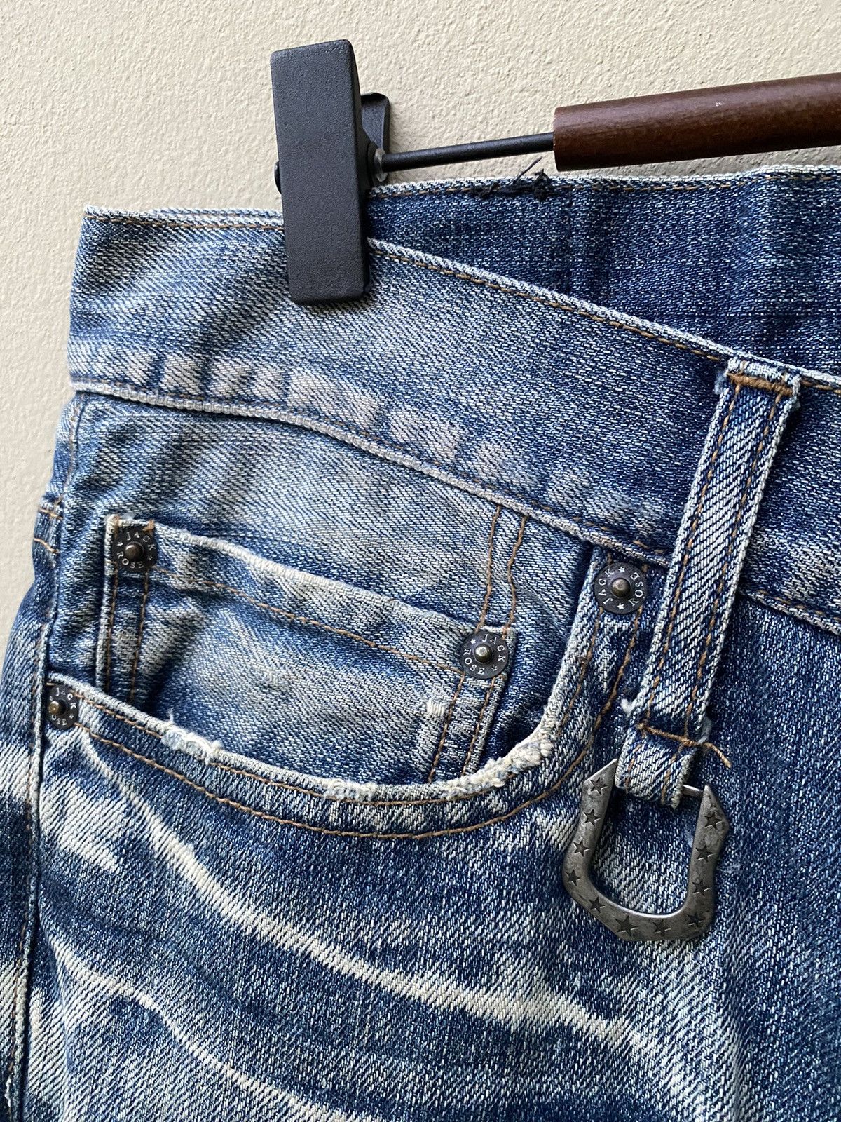 Japanese Brand RARE JACK ROSE NICE DESIGN DISTRESSED JEANS Size US 31 - 13 Thumbnail