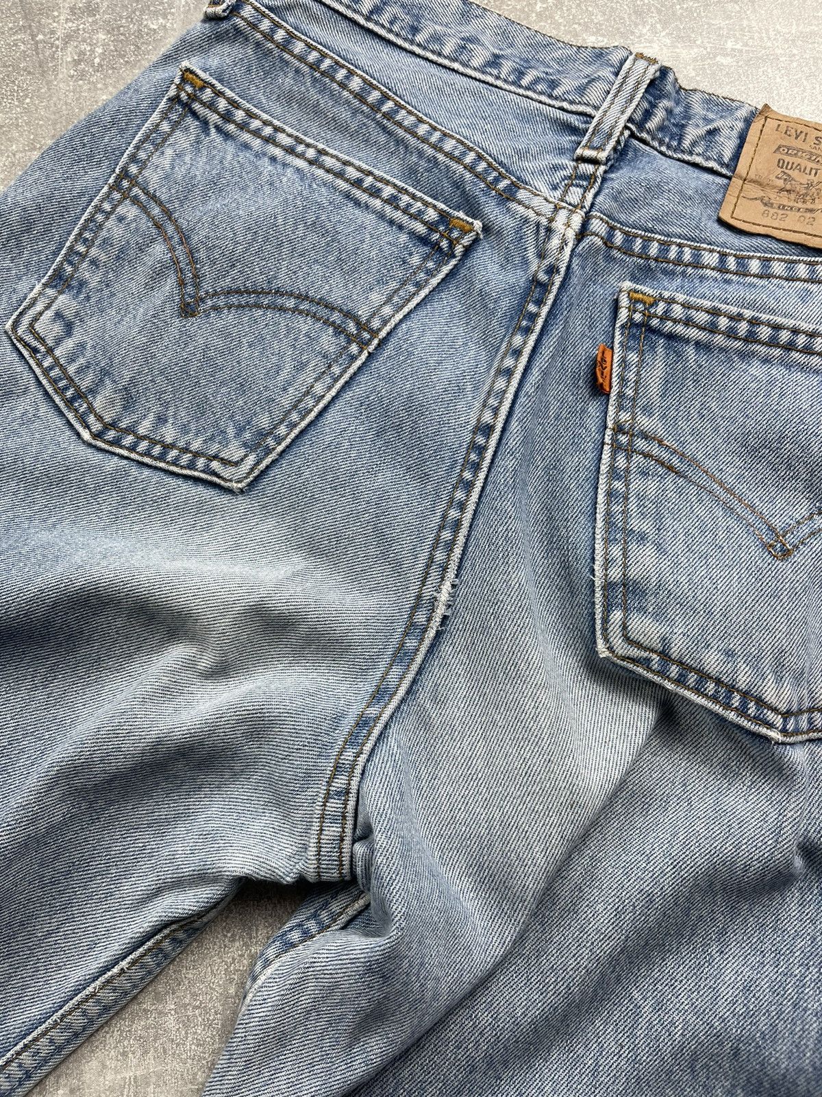 Levi's Vintage Levi’s 882 Orange Tab Light Blue Denim Jeans USA Size US 29 - 7 Thumbnail