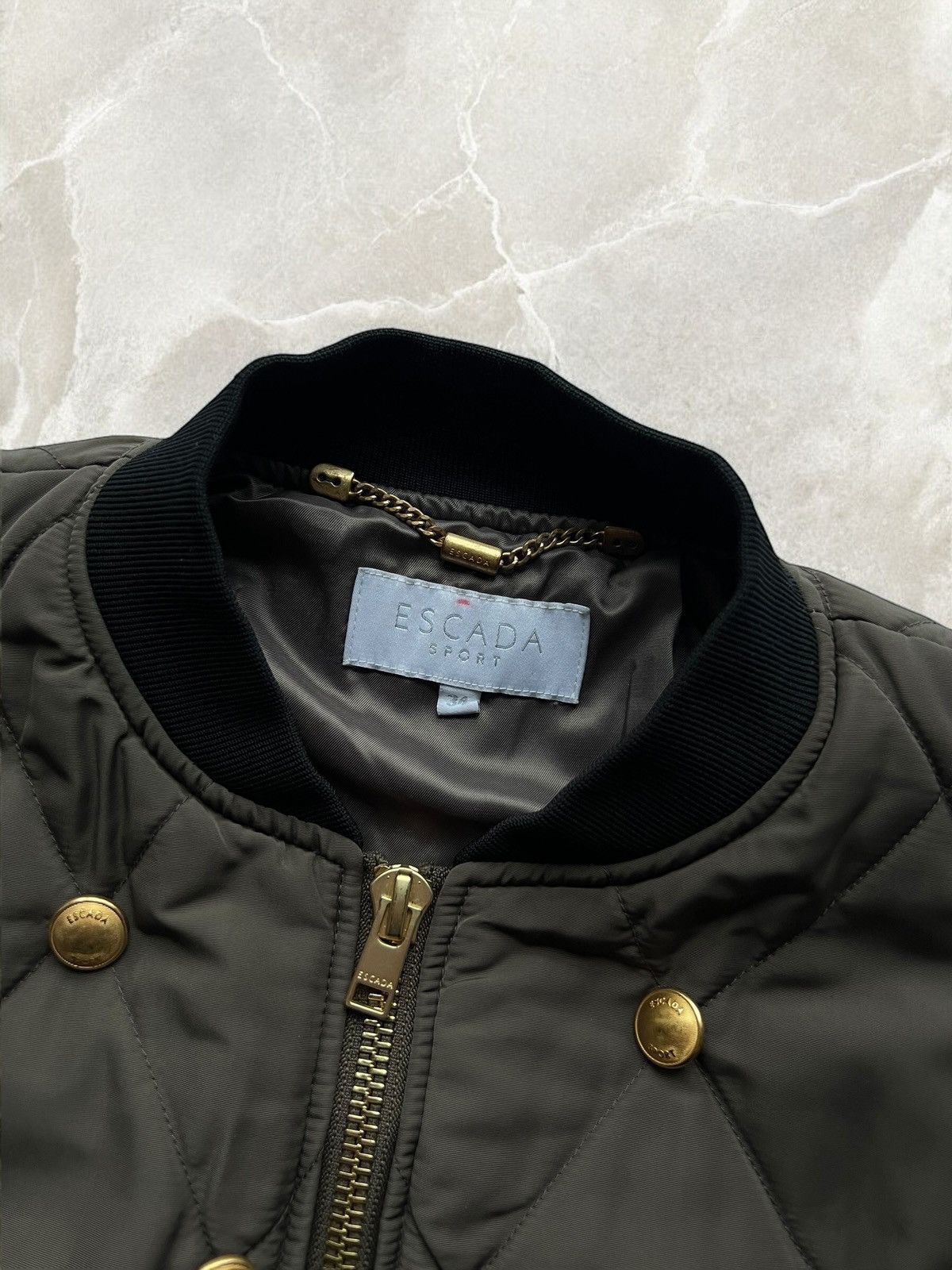 Escada × Vintage Offer👌🏻 ESCADA SPORT GOLDEN BUTTONS Bomber Jacket vintage y2k Size L / US 10 / IT 46 - 3 Thumbnail