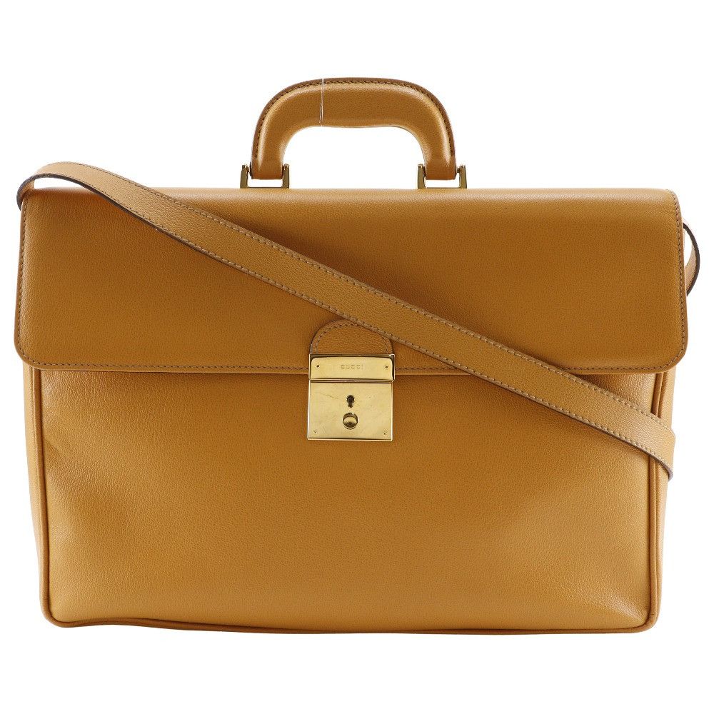 Gucci Gucci Gucci Old Gucci Calf 2way Business Bag Leather Business Bag 1529593678 DUTY FREE for USA Size ONE SIZE - 1 Thumbnail