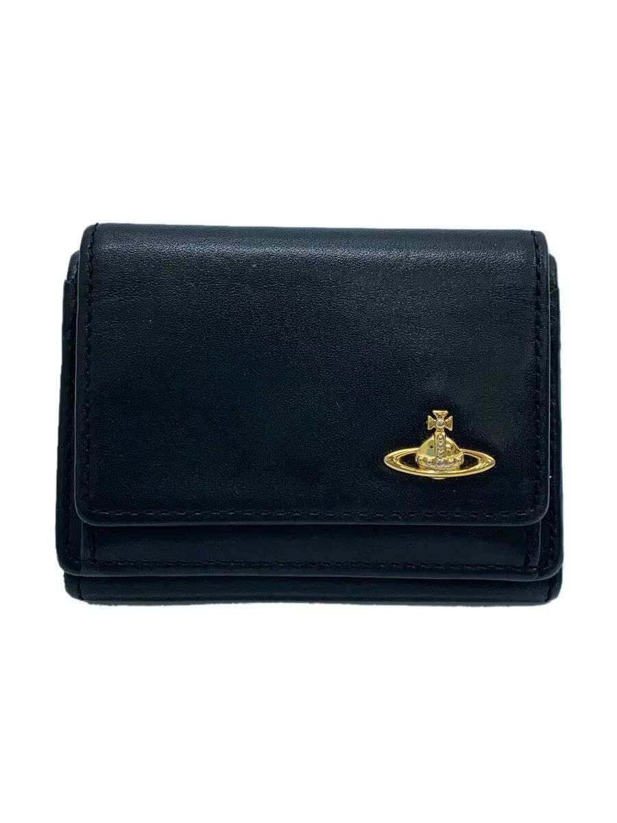 Vivienne Westwood Vivienne Westwood M3Jer Lthr Tri-Fold Wallet Black Size ONE SIZE - 1 Thumbnail