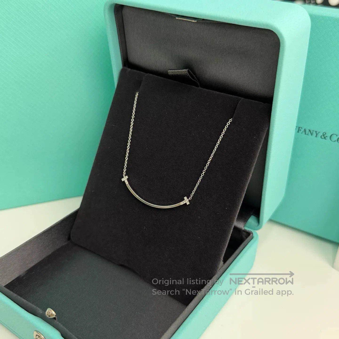 Tiffany & Co. Tiffany T Series Diamond Smile Necklace. Size ONE SIZE - 2 Thumbnail
