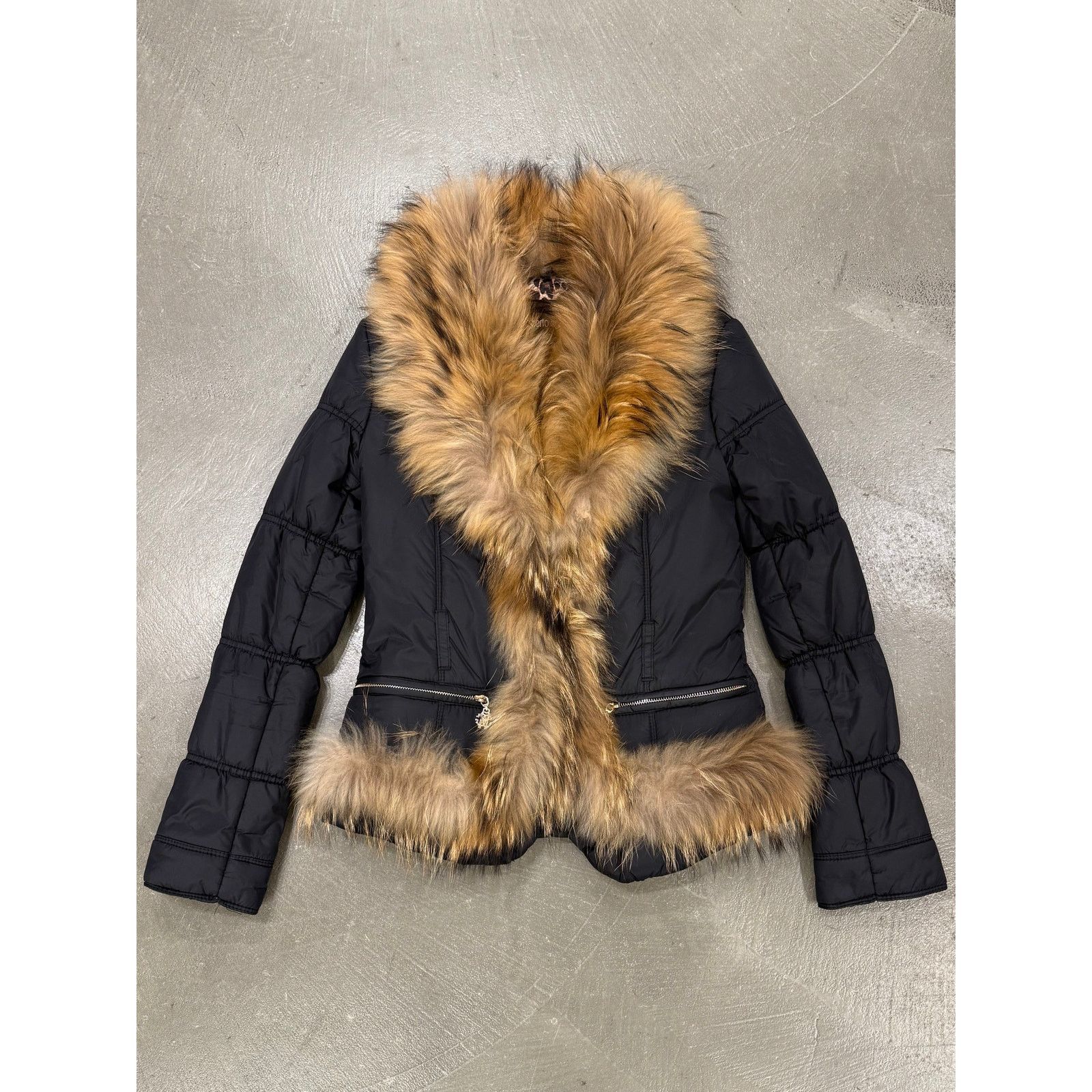 Roberto Cavalli 2000s Roberto Cavalli racoon fur puffer jacket Size S / US 4 / IT 40 - 1 Thumbnail