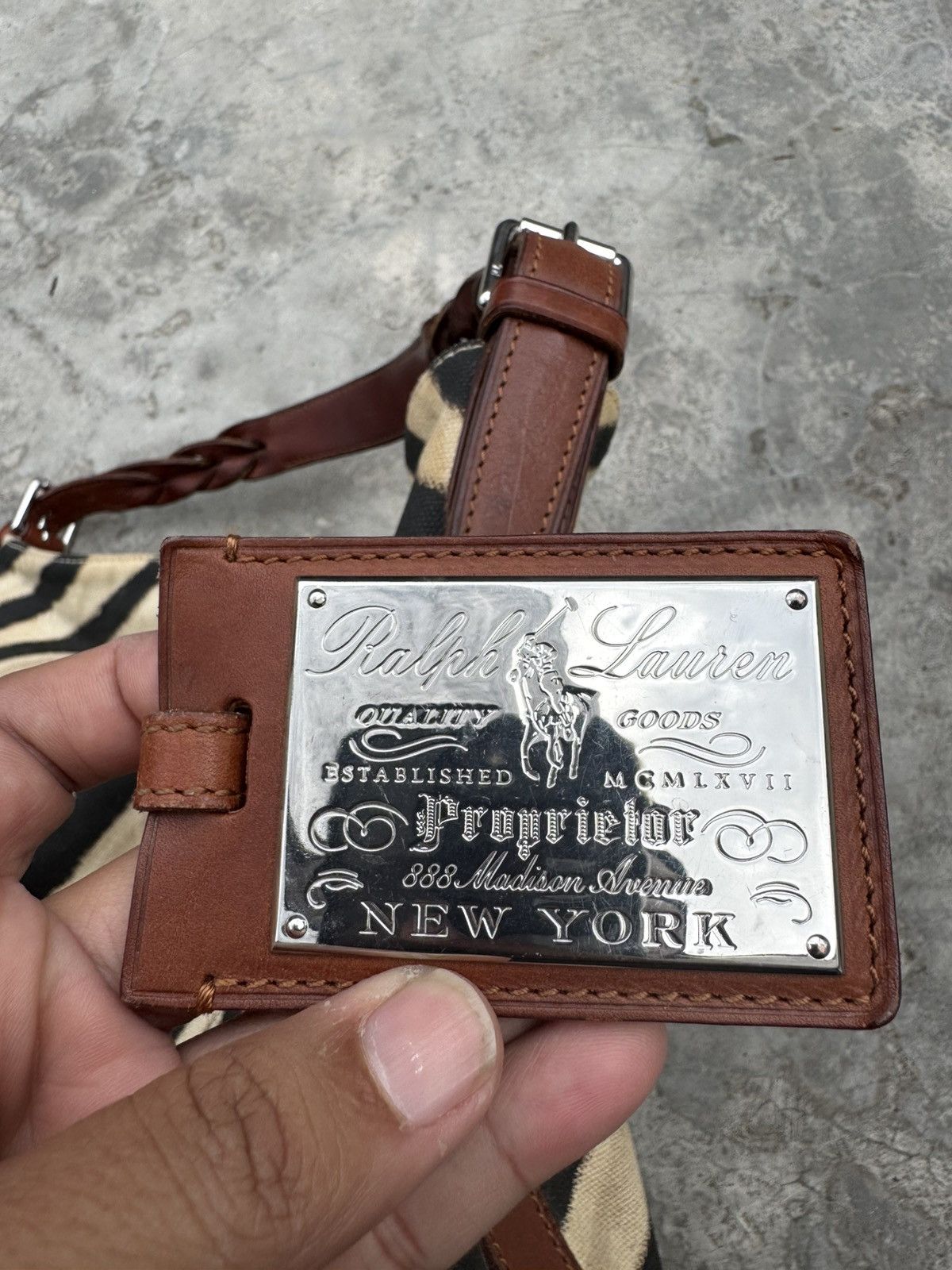 Ralph Lauren Ralph Lauren Leather Zebra Pattern Shoulder Size ONE SIZE - 4 Thumbnail