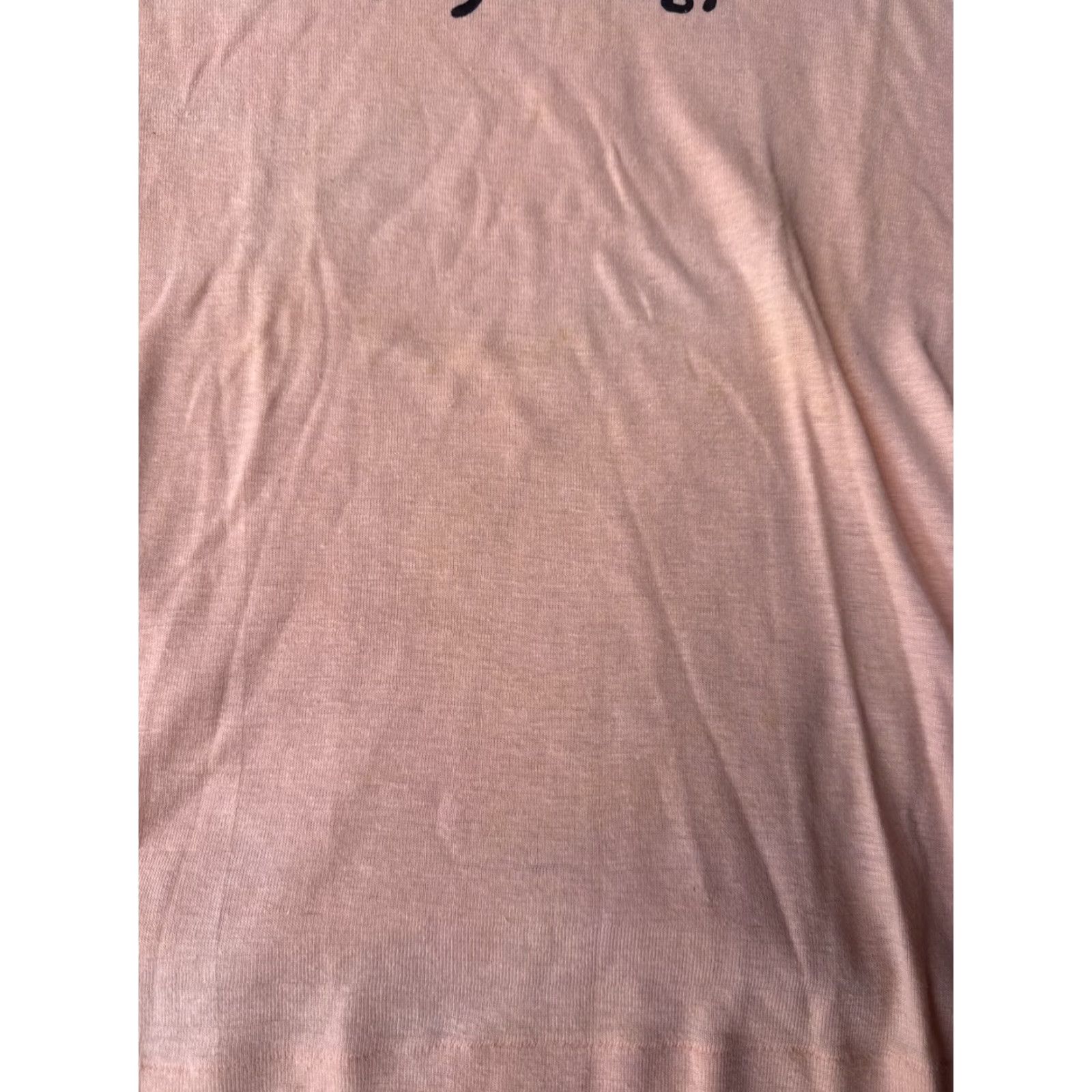 Vintage VINTAGE Shorthand Ringer T-Shirt Women’s Large Peach 80s 50/50 USA Knit Classic Shirts Mens? Size L / US 10 / IT 46 - 5 Thumbnail