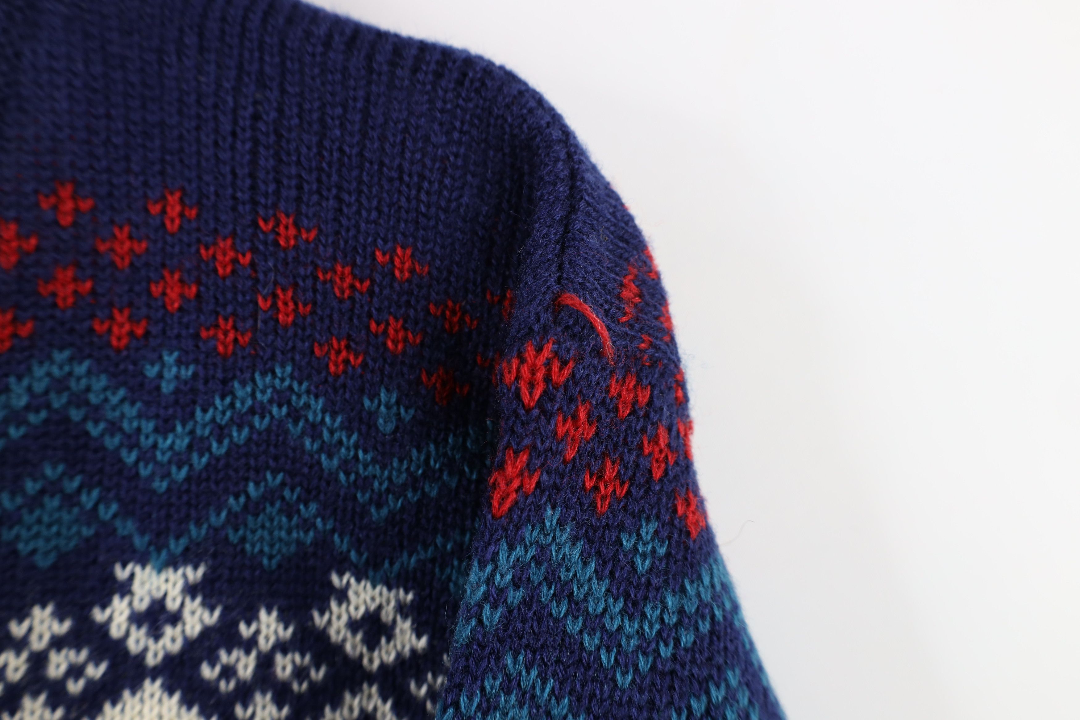 Vintage Vintage 70s Streetwear Fair Isle Knit Crewneck Sweater Size M / US 6-8 / IT 42-44 - 8 Thumbnail