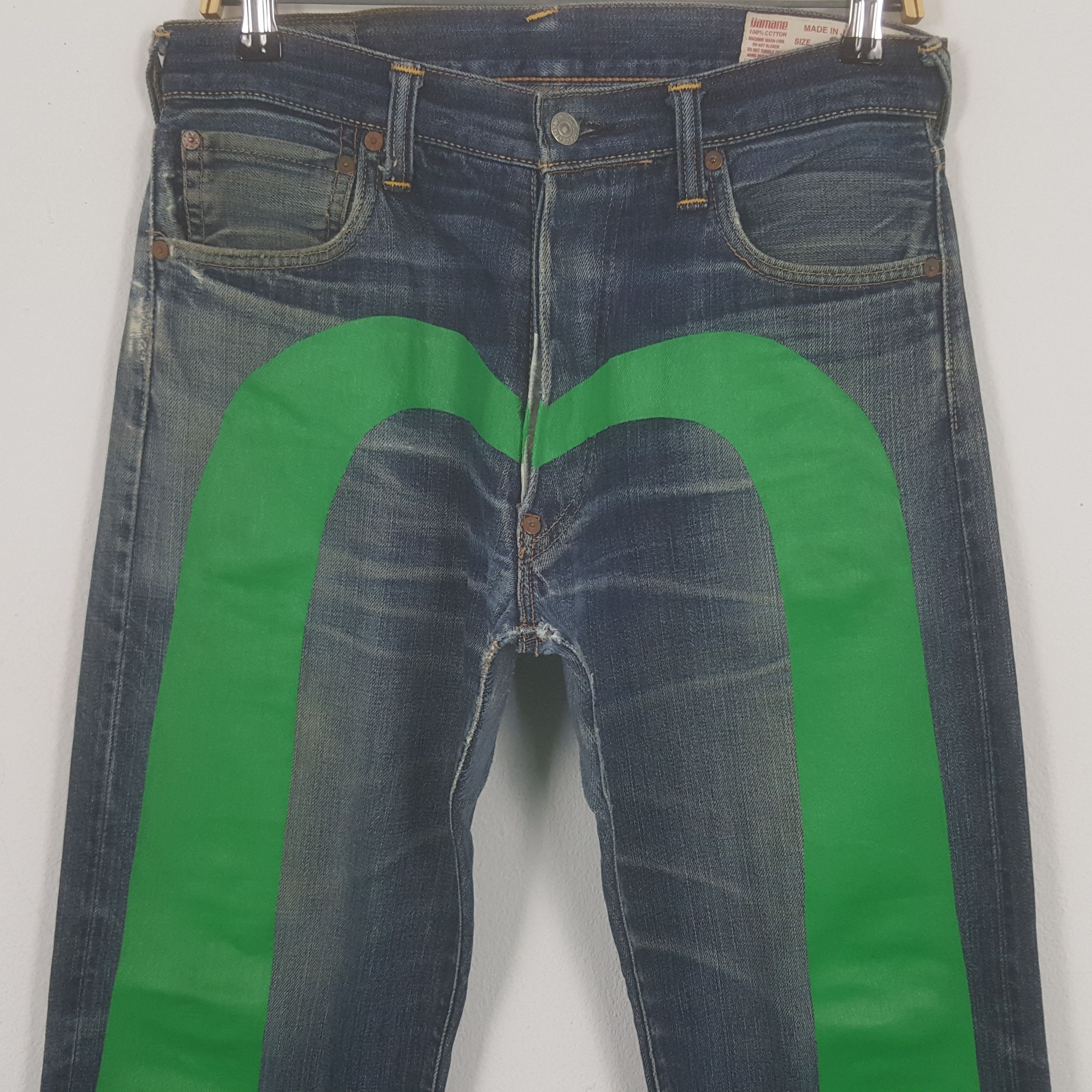 Evisu × Japanese Brand × Vintage Vintage Evisu Japanese Brand Daicock Custom Art Denim Jeans Size US 30 / EU 46 - 2 Thumbnail