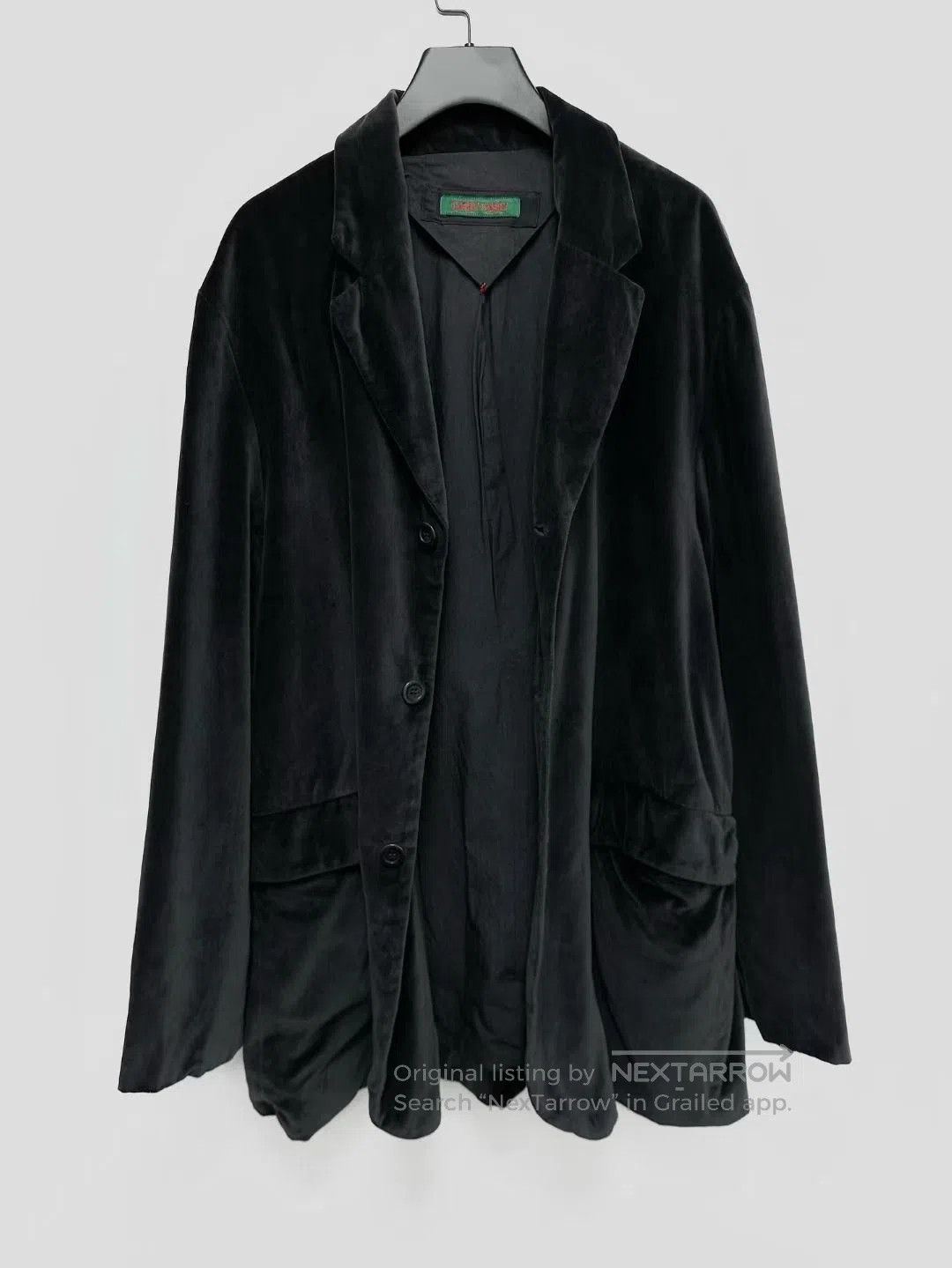 Casey Casey Casey Casey Black Gray Velvet Blazer. Size US S / EU 44-46 / 1 - 3 Thumbnail