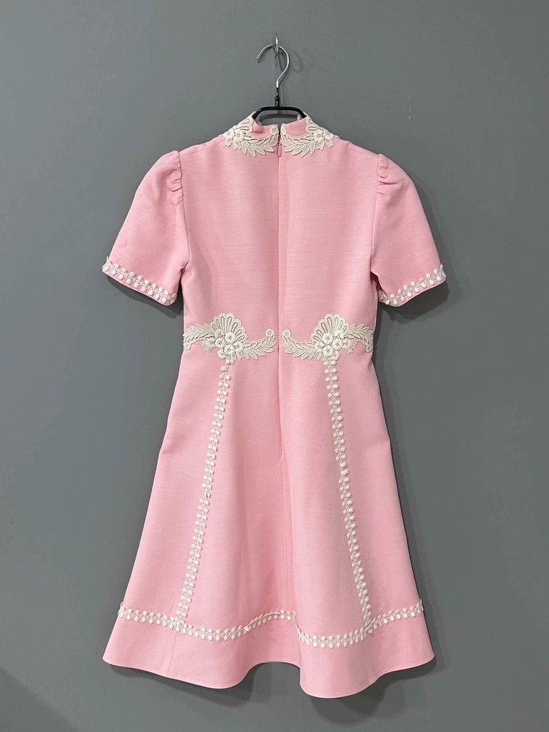 Gucci Gucci Show pink embroidered dress Size XS / US 0-2 / IT 36-38 - 3 Thumbnail