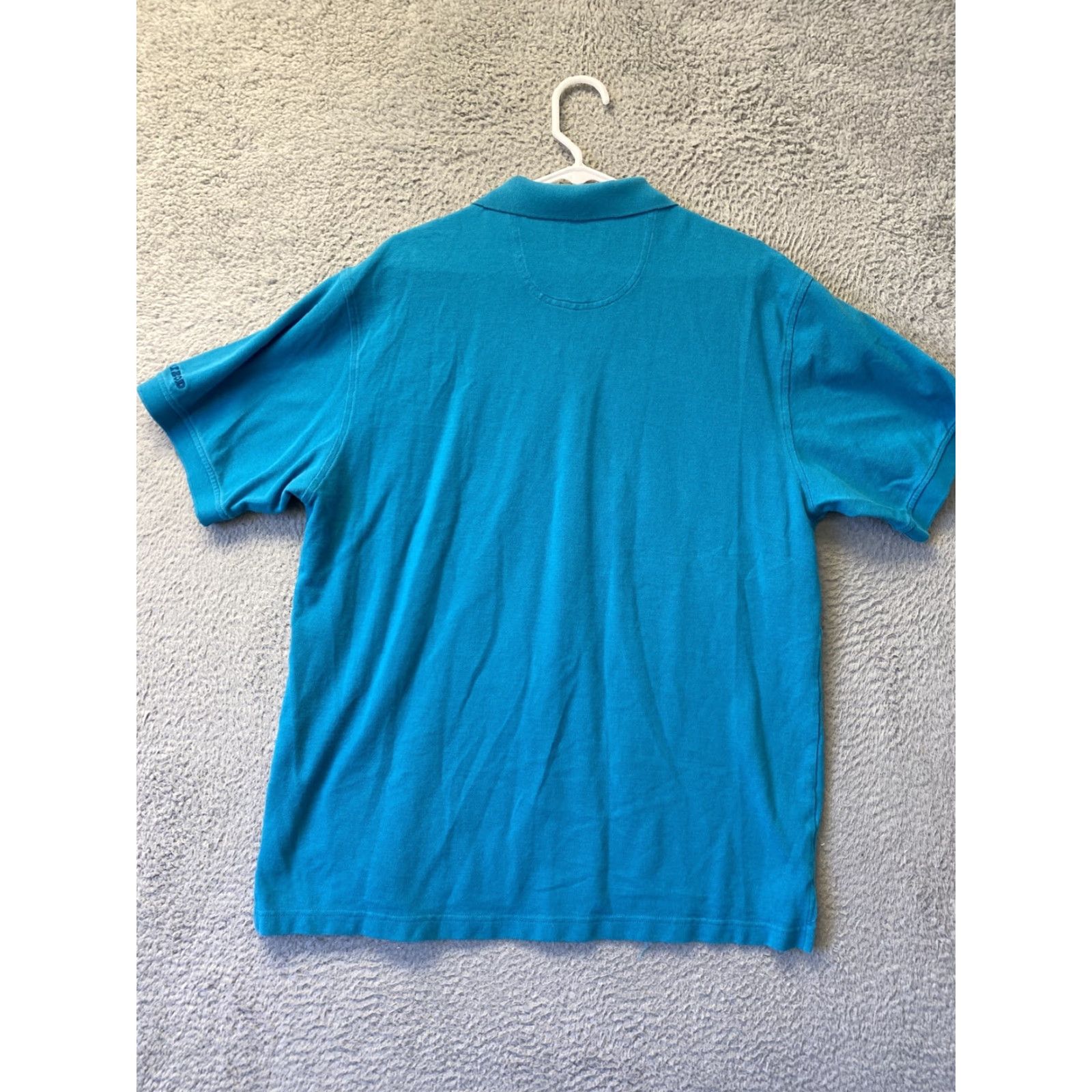 Izod IZOD Polo Shirt Men Large Blue Short Sleeve Rugby XL aqua/ 95-10 Size US XL / EU 56 / 4 - 7 Thumbnail