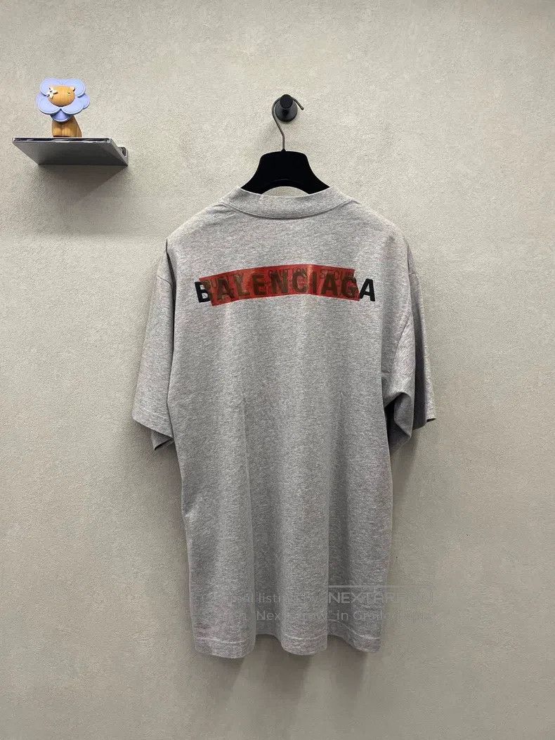 Balenciaga Balenciaga Gray Round Neck Short Sleeve Size US XXS / EU 40 - 3 Thumbnail