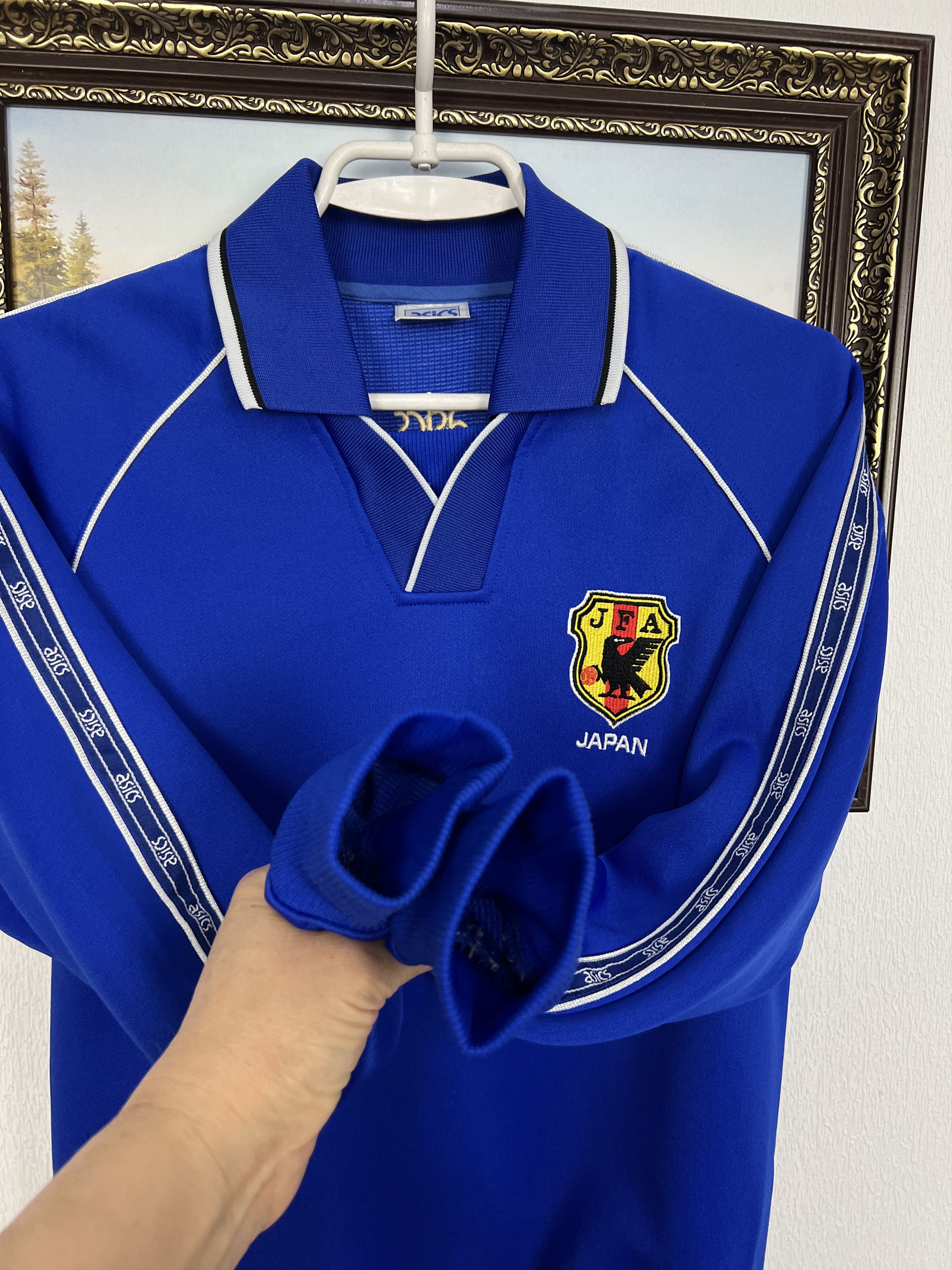 Asics Vintage 90's Japan Train Football Jacket Sweatshirt National Size S / US 4 / IT 40 - 5 Thumbnail