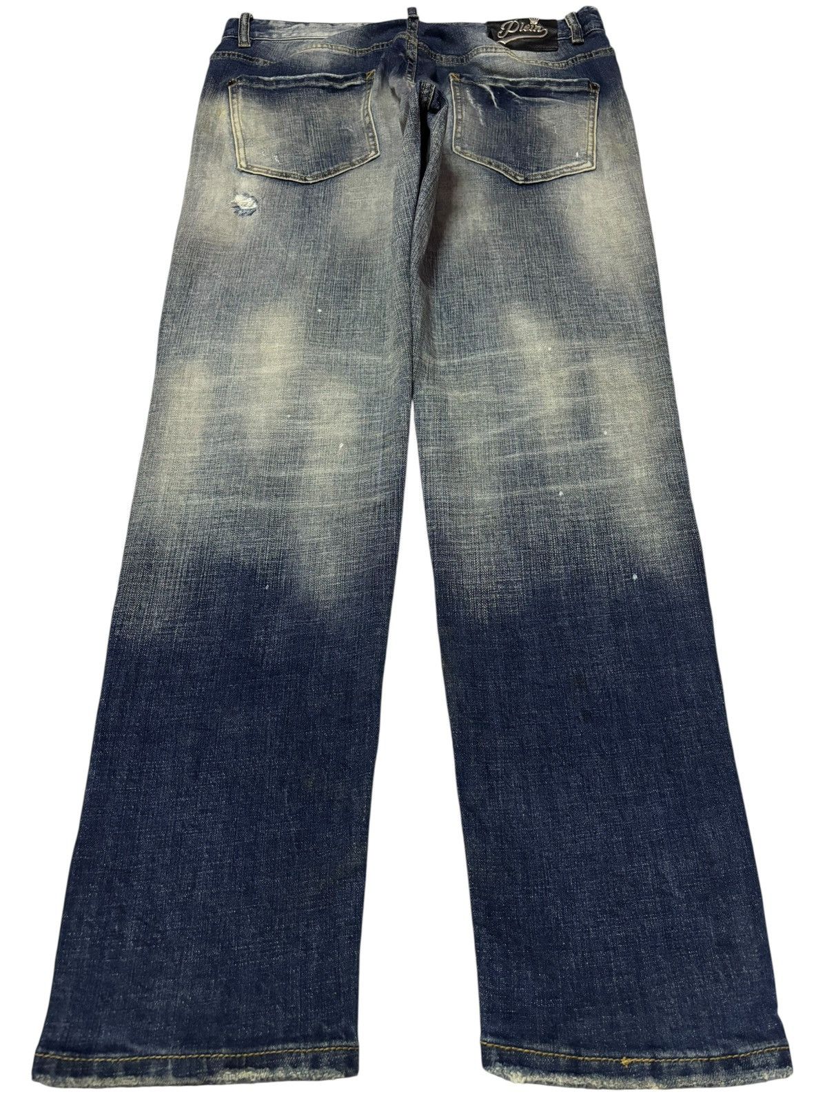Philipp Plein Vtg Philipp Plein Homme Sashiko Distressed Jeans Size US 34 / EU 50 - 2 Thumbnail