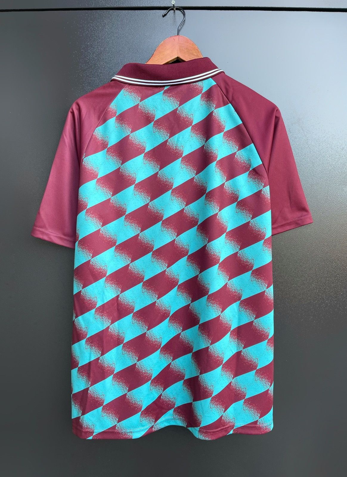 Throwing Fits Percival x Throwing Fits Football Shirt Jersey Burgundy Teal Size US L / EU 52-54 / 3 - 2 Thumbnail