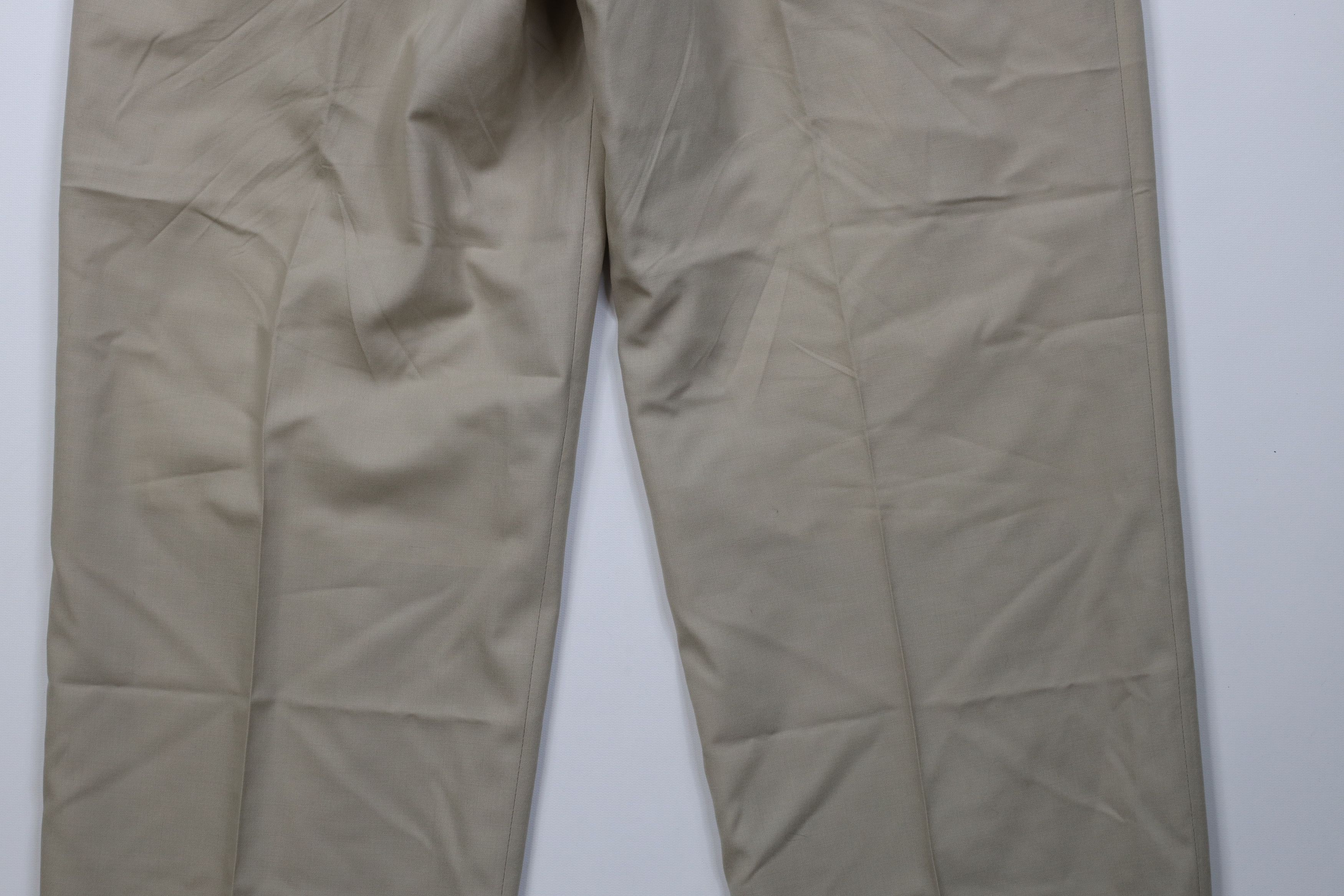 Pierre Balmain Vintage 90s Pierre Balmain Wool Knit Wide Leg Chino Pants Size US 35 - 13 Thumbnail