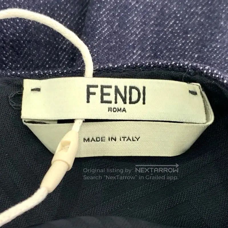 Fendi Fendi Deep Blue Cotton Women's Dress . Size XS / US 0-2 / IT 36-38 - 5 Thumbnail