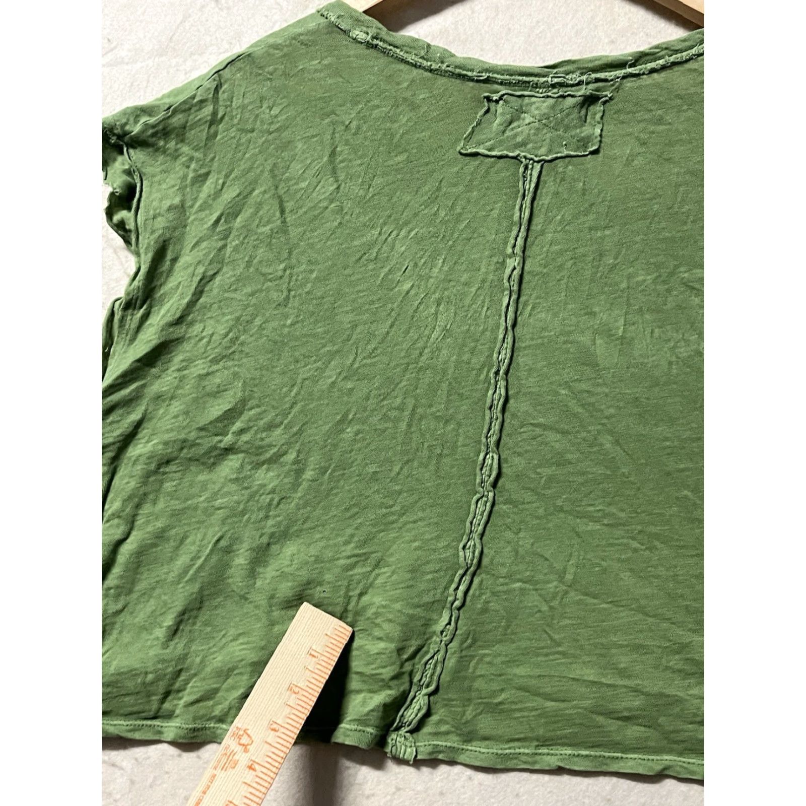 Vintage We The Free Shirt Womens Large Green 100% Cotton Short Sleeve Pullover T-Shirt Flaws See Pics Size L / US 10 / IT 46 - 6 Thumbnail