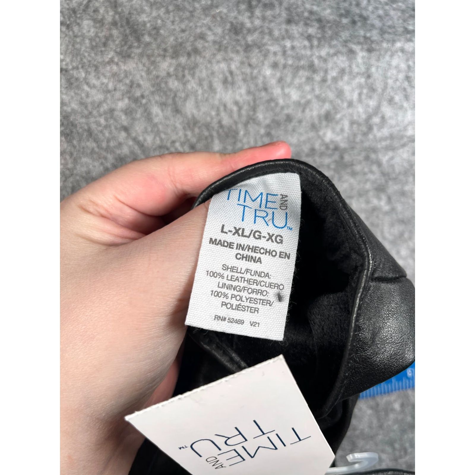 Vintage Time And Tru Gloves Women One Size Black Leather Lined NEW Glove Wrist Warm Winter Size ONE SIZE - 5 Thumbnail