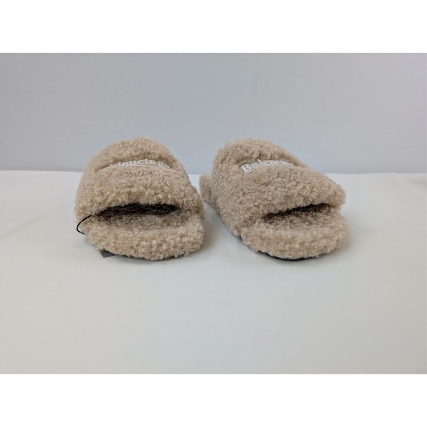Balenciaga o1rshd1 Fake Furry Slide Slipper in Beige / White / Red Size US 11 / EU 44 - 5 Thumbnail