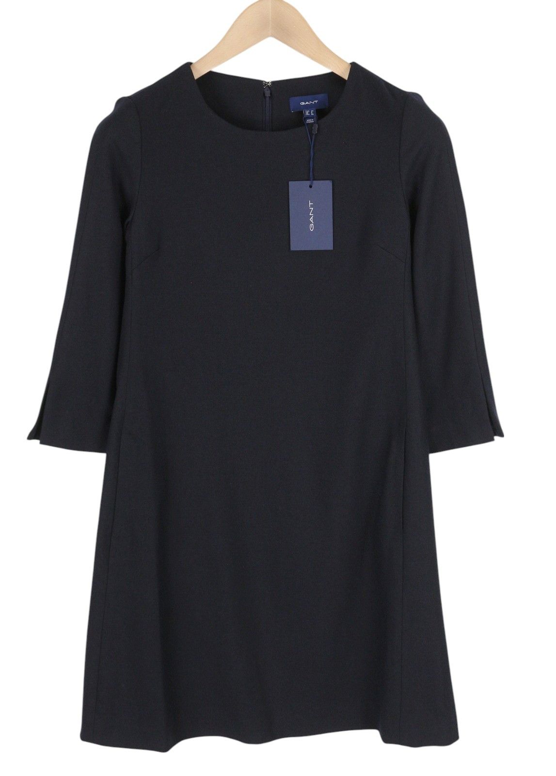 Gant WASHABLE STR WOOL EU34 Dark Blue 3/4 Sleeve Dress 85197 Size XS / US 0-2 / IT 36-38 - 1 Thumbnail