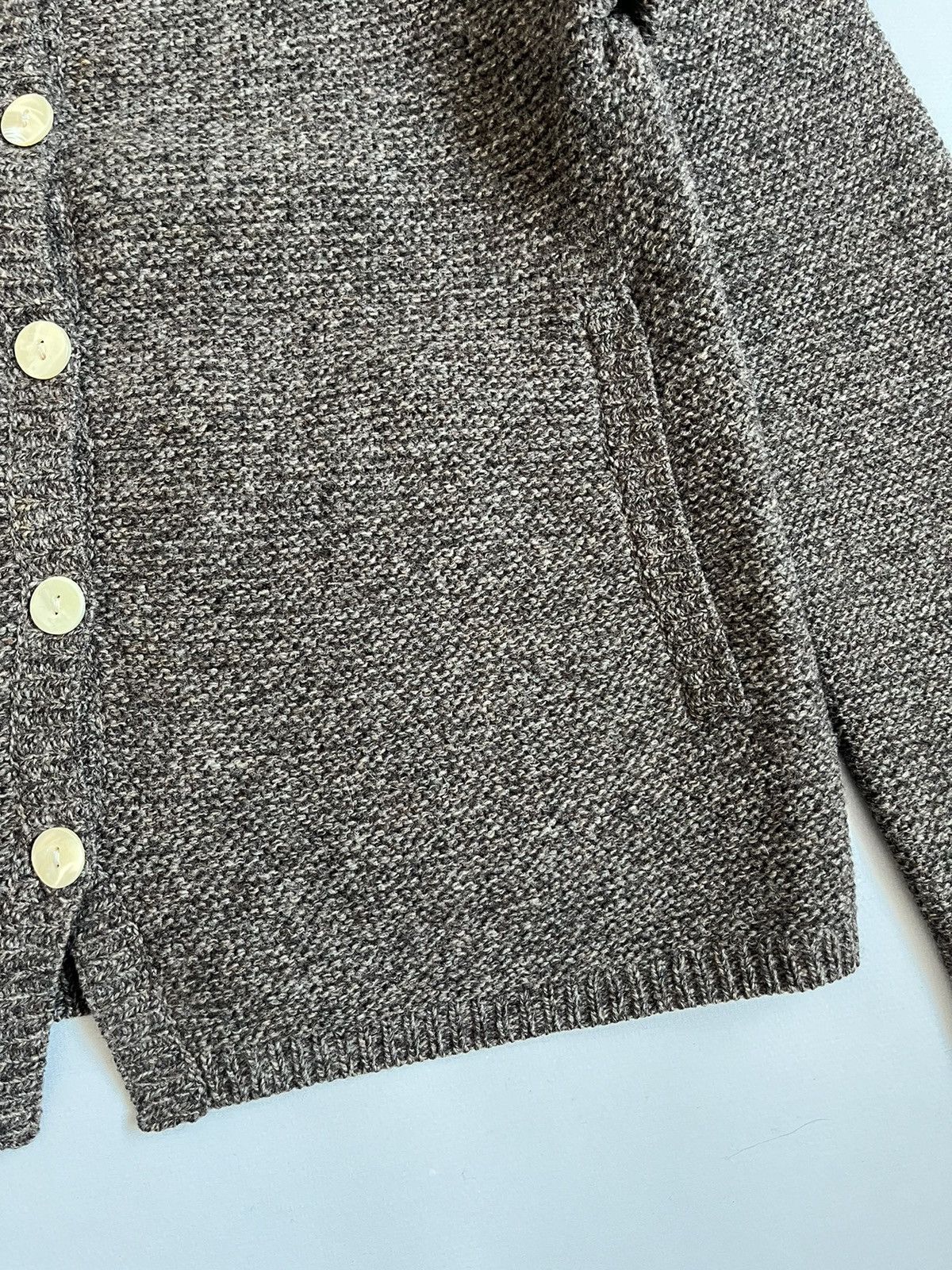 A.P.C. A.P.C. Rue Madame Paris Brown Cable Knit Wool Cardigan Size S / US 4 / IT 40 - 4 Thumbnail