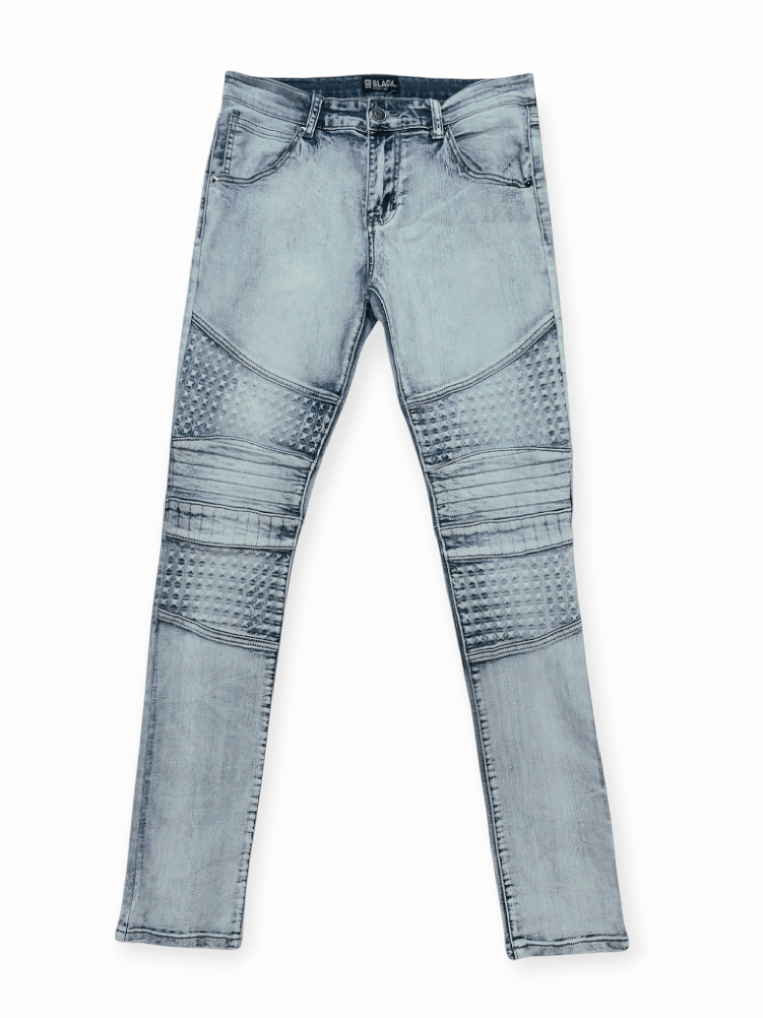 Other DOPE🔥 Black Biker Denim Skinny Fit Size US 32 / EU 48 - 2 Thumbnail