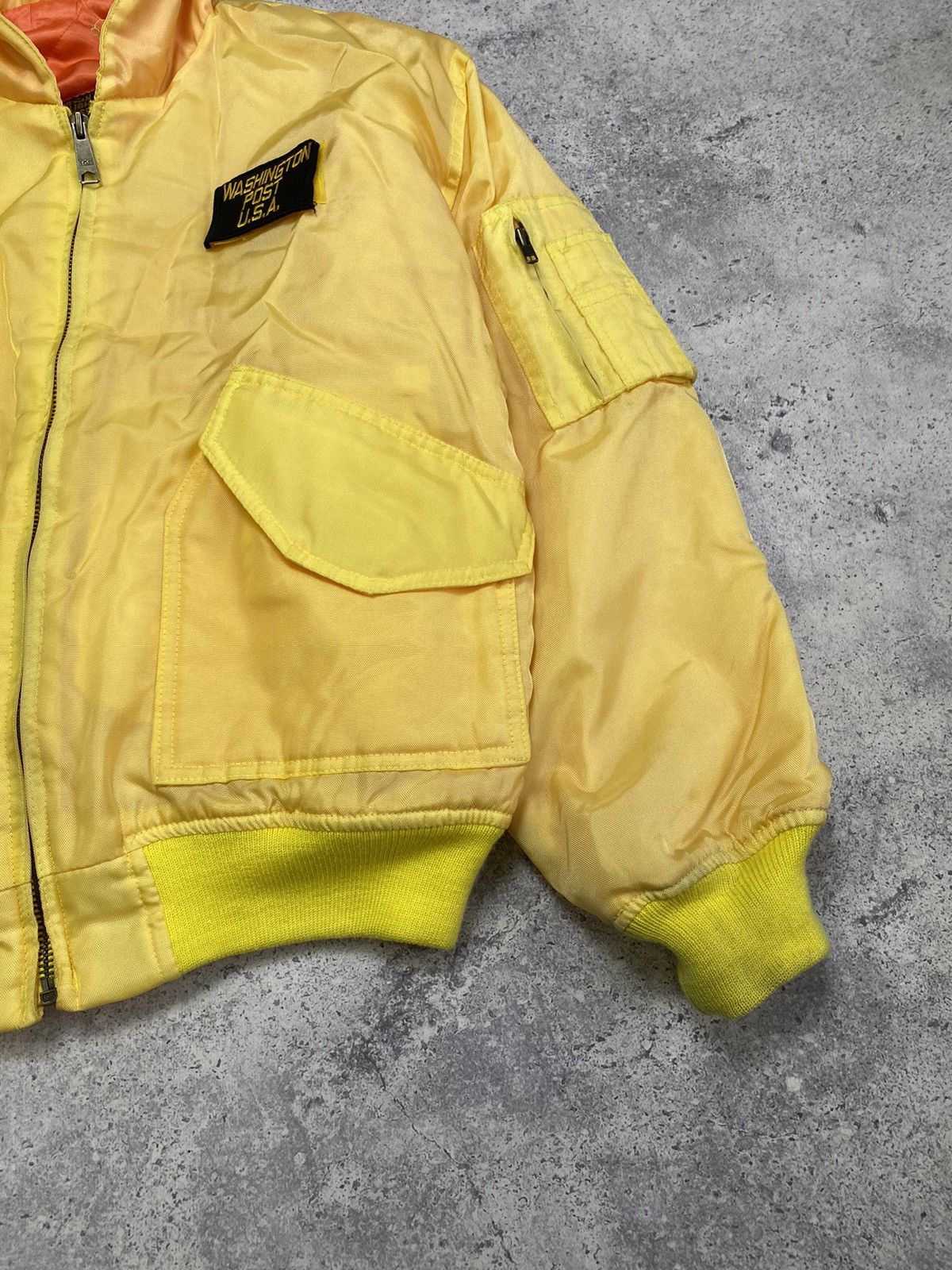 Alpha Industries 🇺🇸 Vintage Bomber Flight Jacket Washington Post USA Size US M / EU 48-50 / 2 - 10 Thumbnail