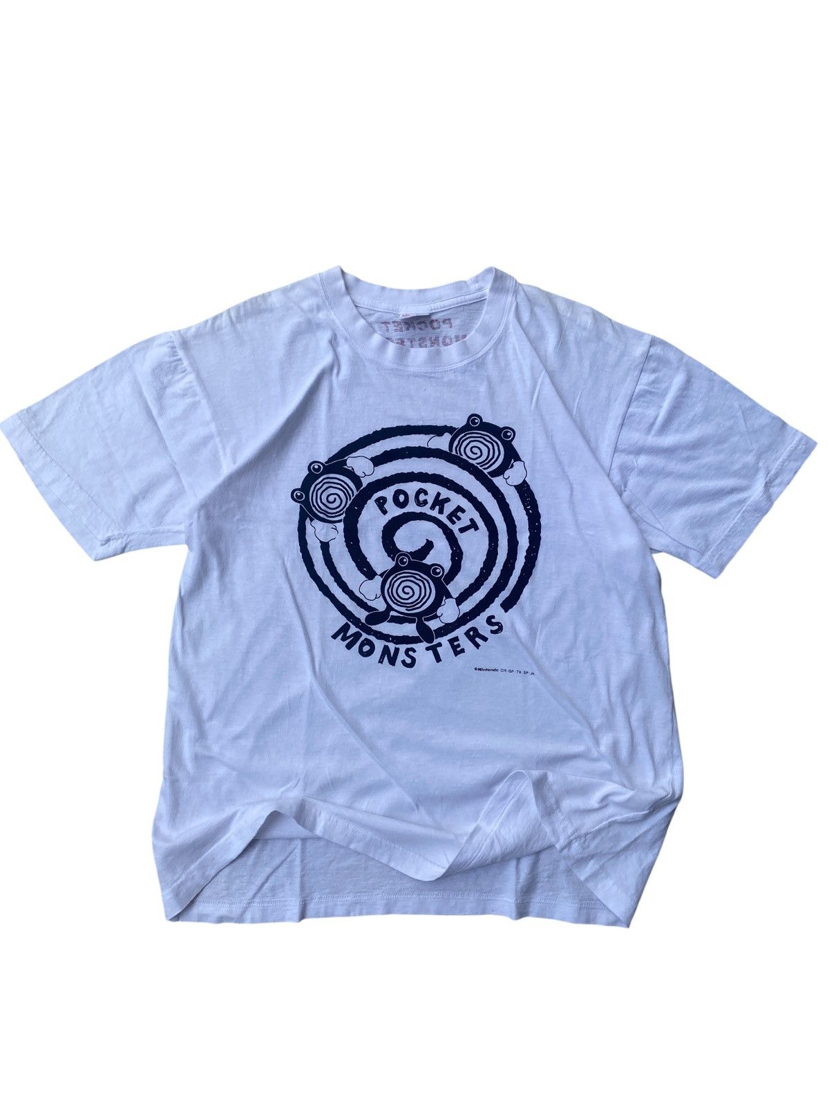 Anime Vintage Rare Pokemon Poliwag Pocket Monsters Tee Banpresto Size US M / EU 48-50 / 2 - 1 Thumbnail