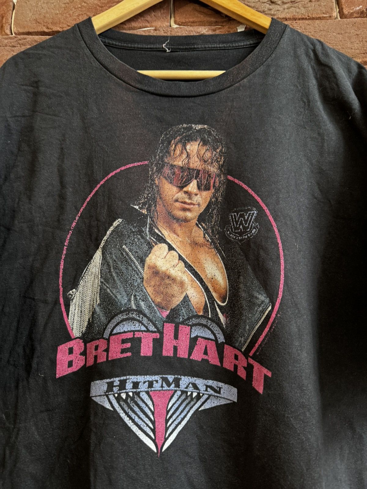 Vintage WWF Bret Hitman Hart Rare Wrestling T Shirt Size US XXL / EU 58 / 5 - 2 Thumbnail