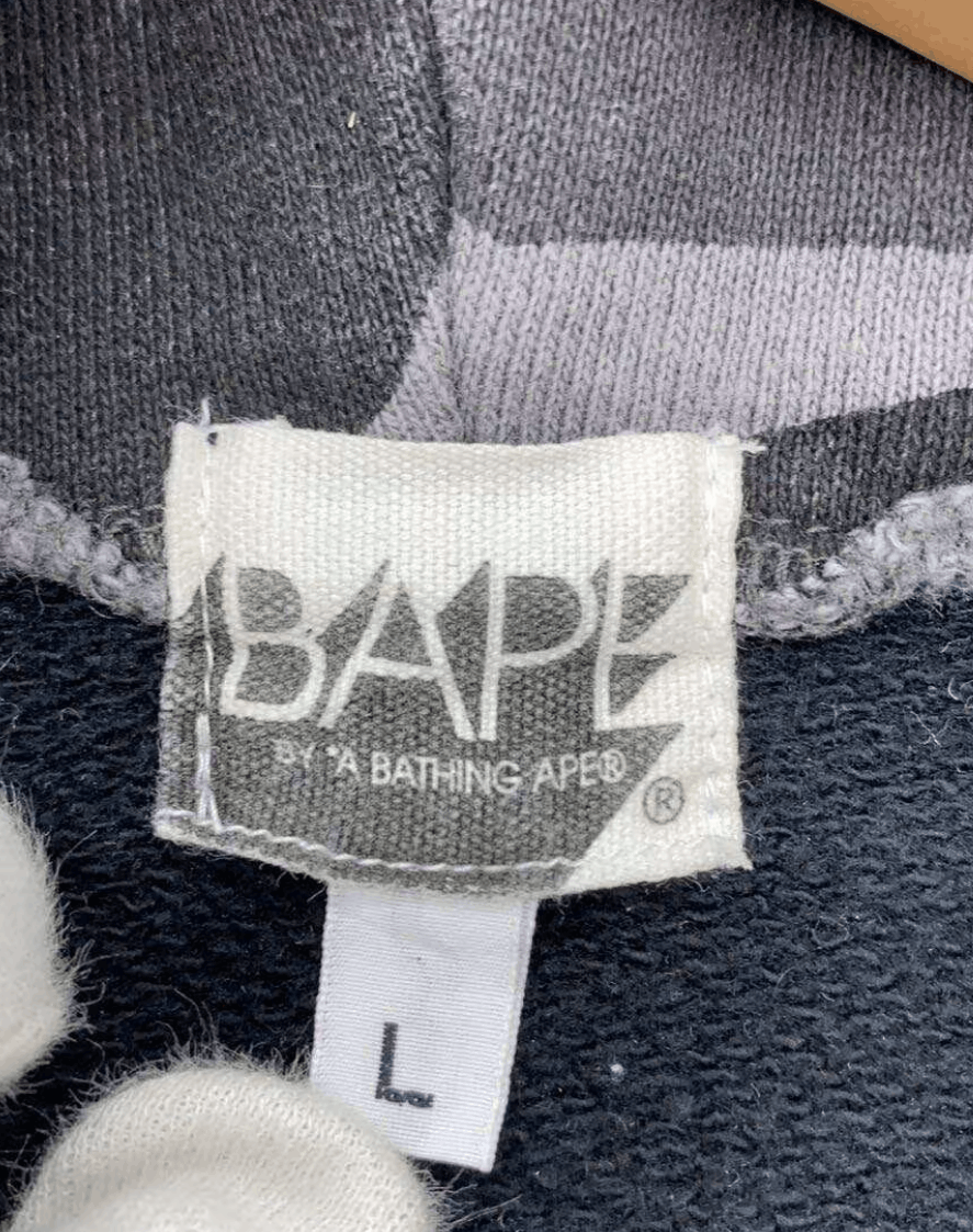 Bape Bape Black Gray Crazy Camo Full Zip Hoodie Size US M / EU 48-50 / 2 - 3 Thumbnail