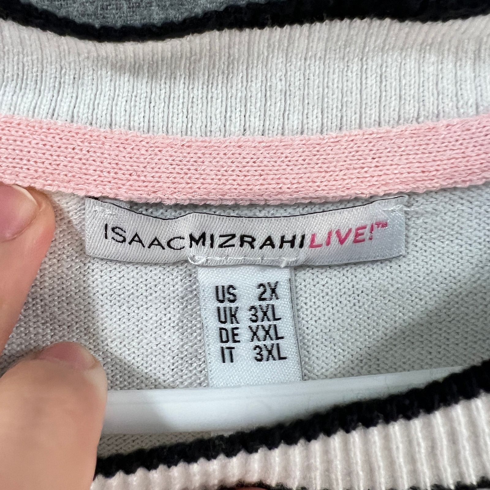 Isaac Mizrahi Isaac Mizrahi Live! Sleeveless Sweater with Tipped Size XXL / US 16-18 / IT 52-54 - 3 Thumbnail