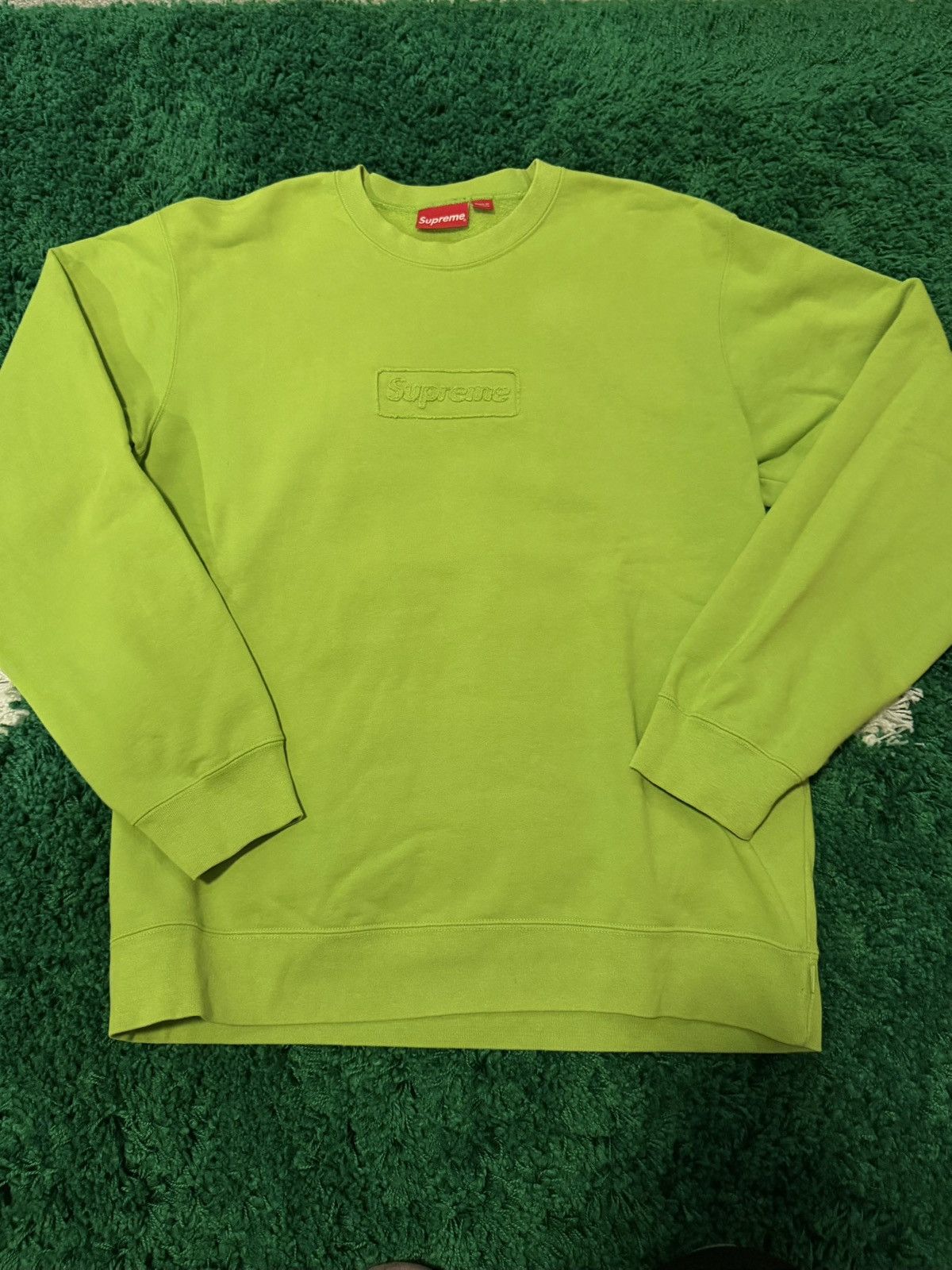 Supreme Cutout Logo Crewneck | Grailed