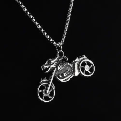 Jewelry × Vintage Gothic Motorcycle Dragon Necklace Size ONE SIZE - 2 Thumbnail