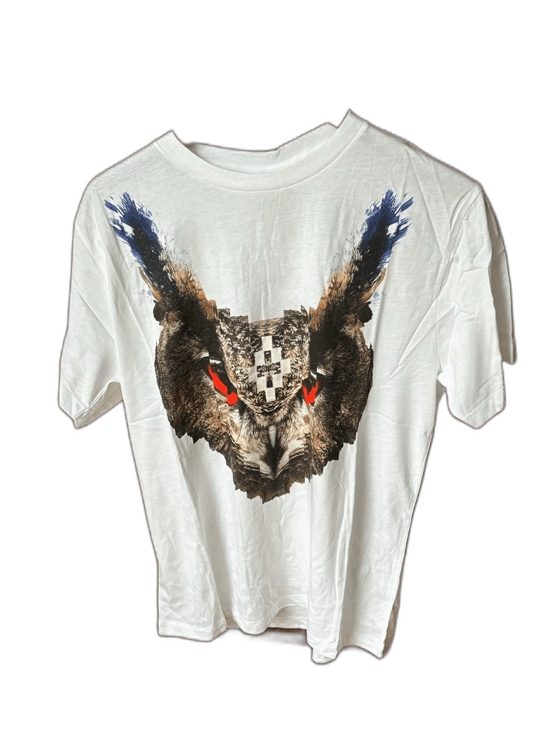 Marcelo Burlon Marcelo Burlon Men's Owl Short Sleeve T-Shirt Size US XS / EU 42 / 0 - 1 Thumbnail