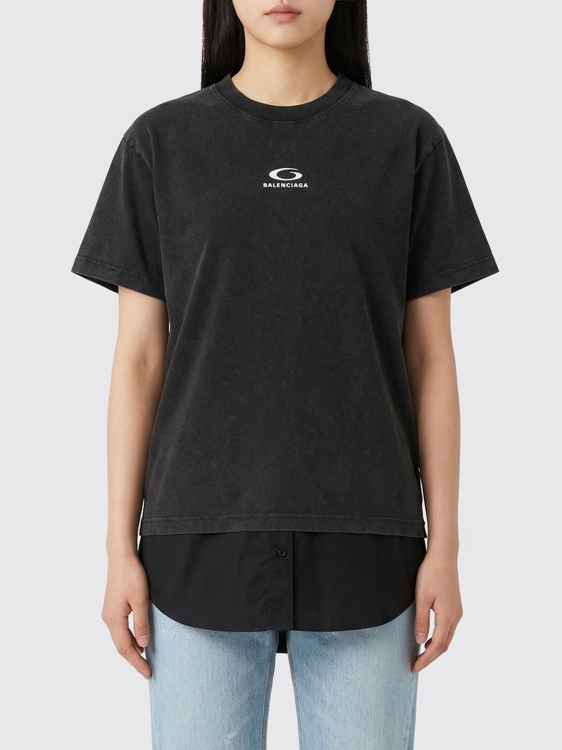 Balenciaga Balenciaga T-Shirt Woman Black Size S / US 4 / IT 40 - 1 Thumbnail