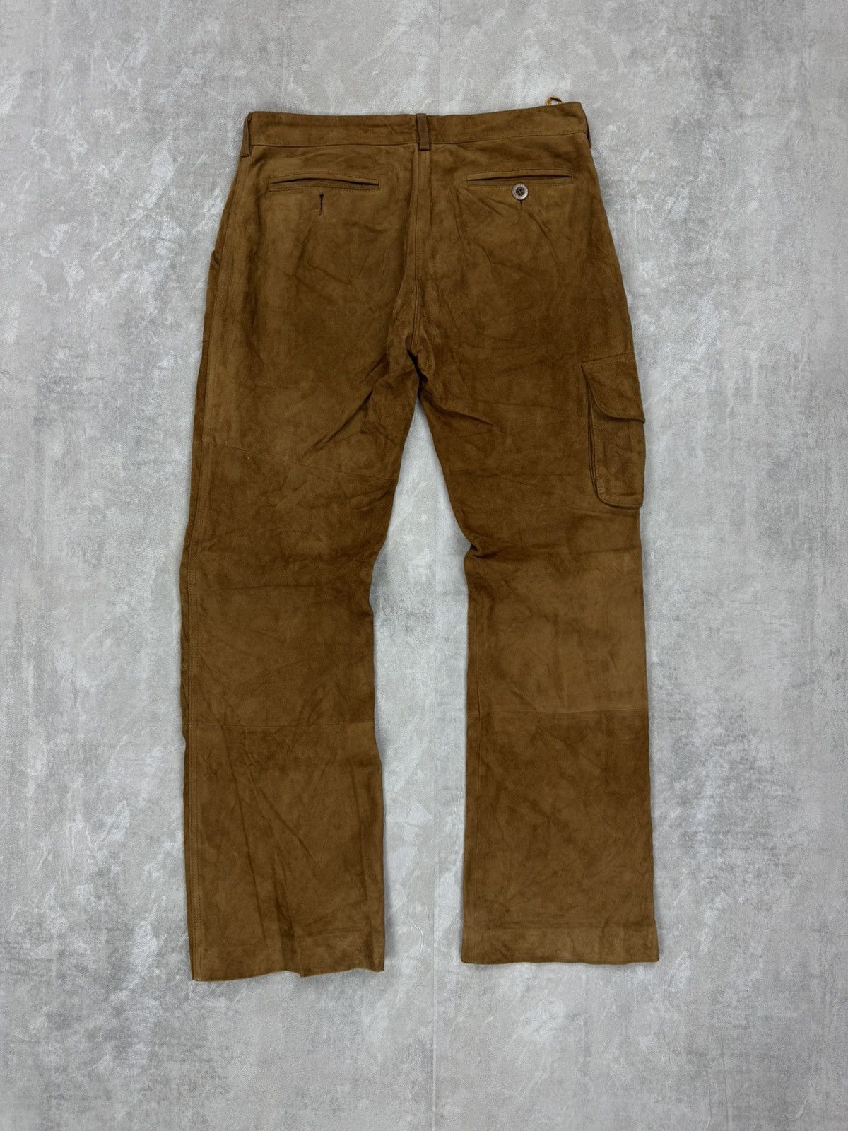 CLOSED Closed suede cargo fatigue pants cowgirl style avant garde Size 30" / US 8 / IT 44 - 4 Thumbnail
