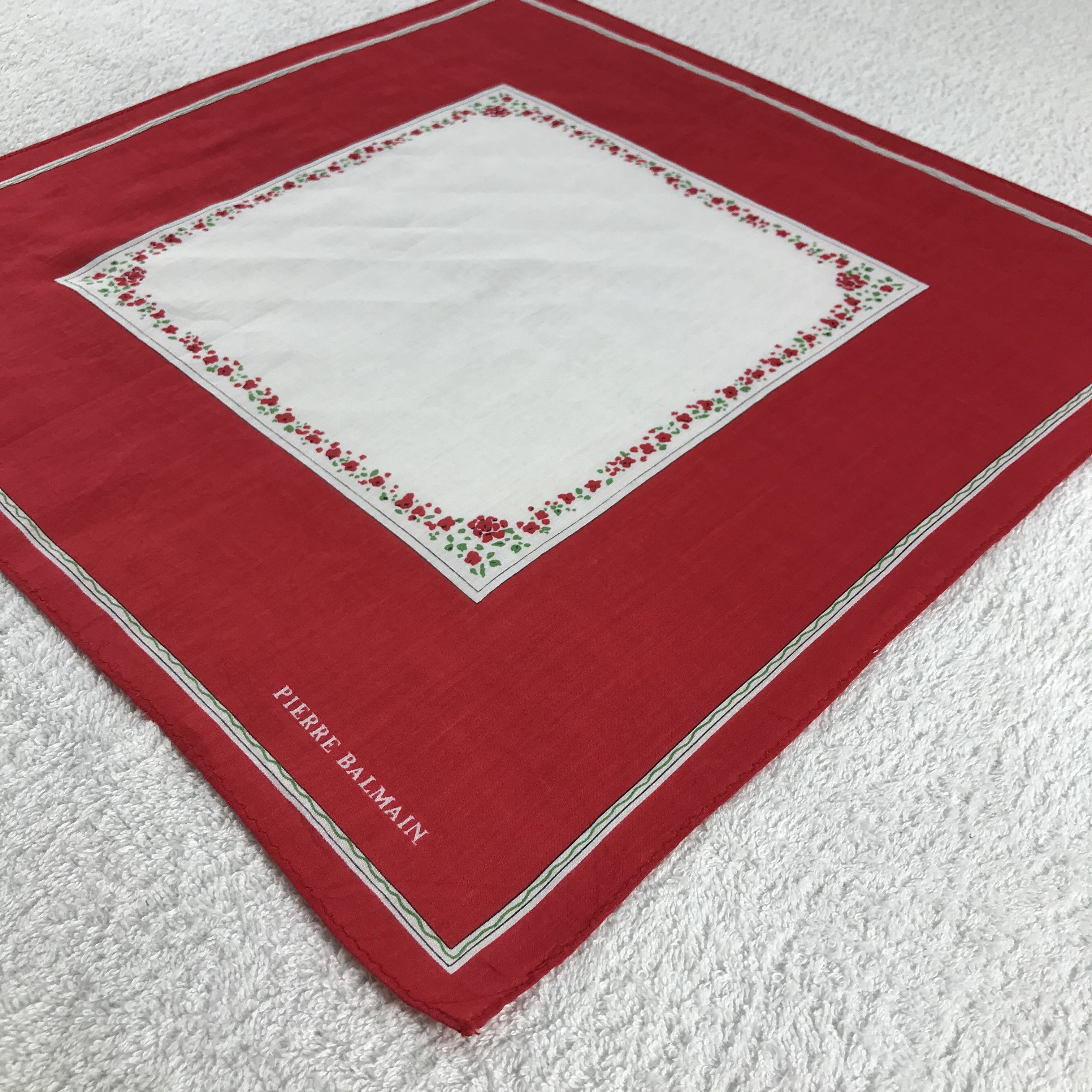 Pierre Balmain × Vintage Pierre Balmain Bandana / Handkerchief / Neckerchief - S321 Size ONE SIZE - 2 Thumbnail