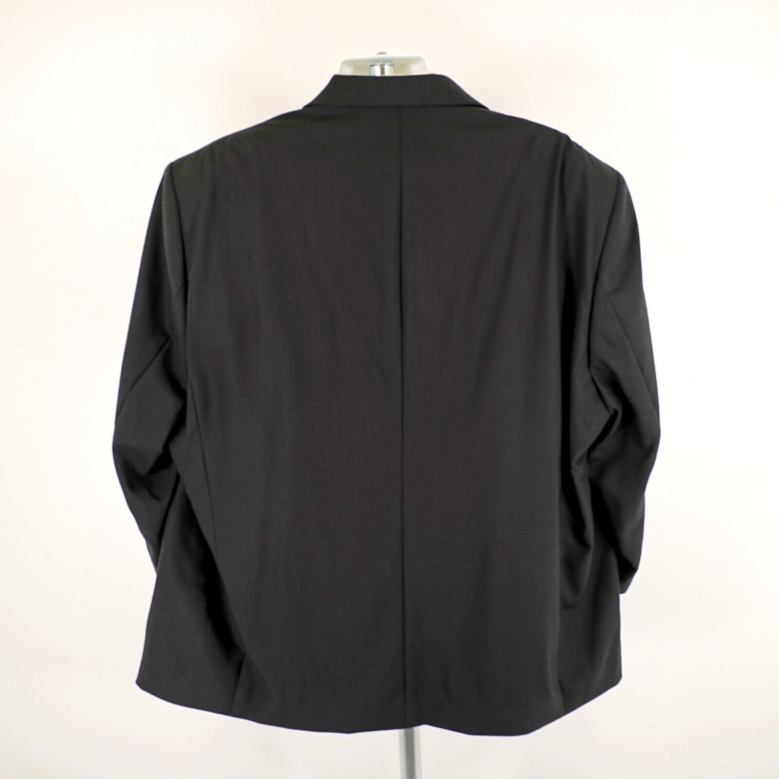 Pronto Uomo Pronto Uomo Comfort Stretch Worsted Wool Black 56L Portly 2 Size 54L - 6 Thumbnail