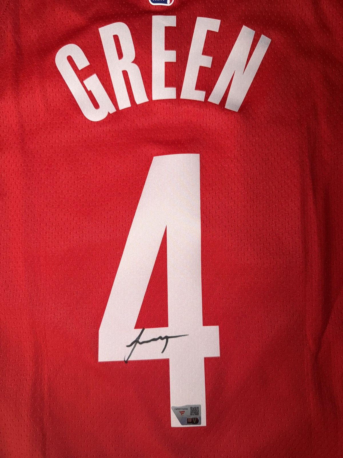 Nike Houston Rockets Nike Autographed Jalen Green Jersey Size L Size US L / EU 52-54 / 3 - 3 Thumbnail