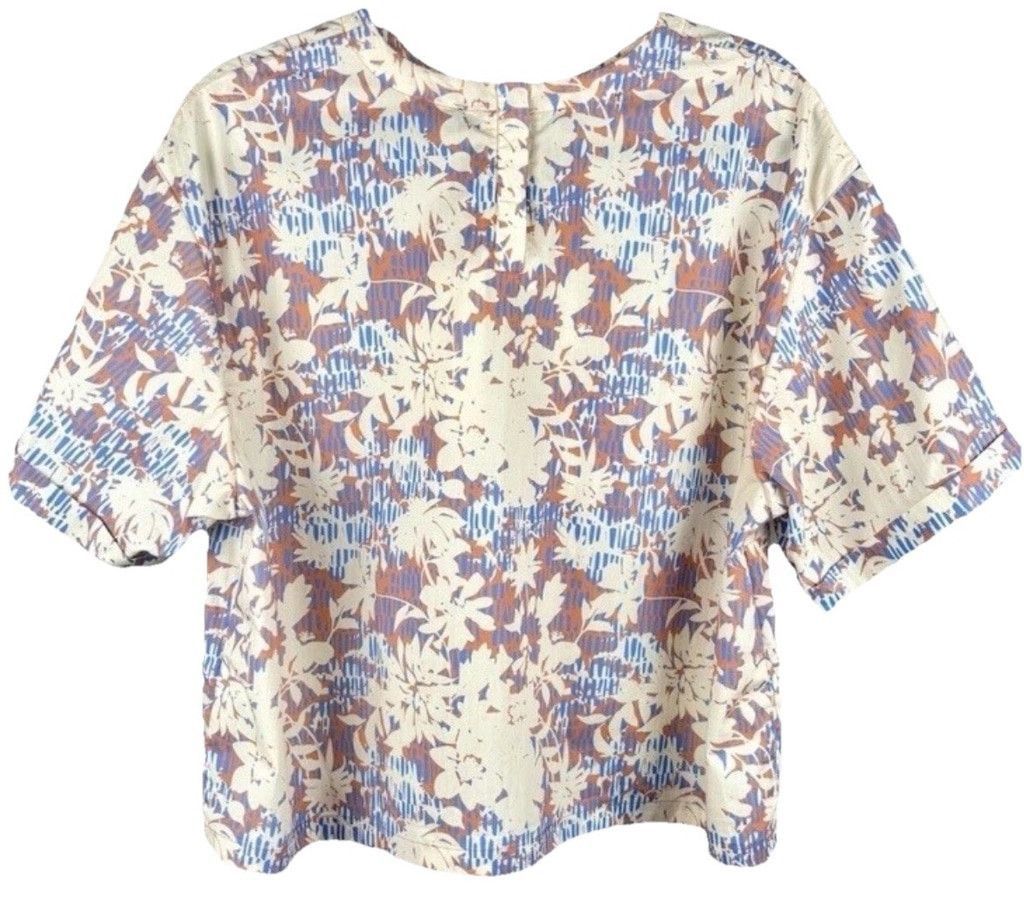 Wildfang Wildfang Essential Boxy Top Woodblock Floral Small MRSP $84 Size S / US 4 / IT 40 - 3 Thumbnail