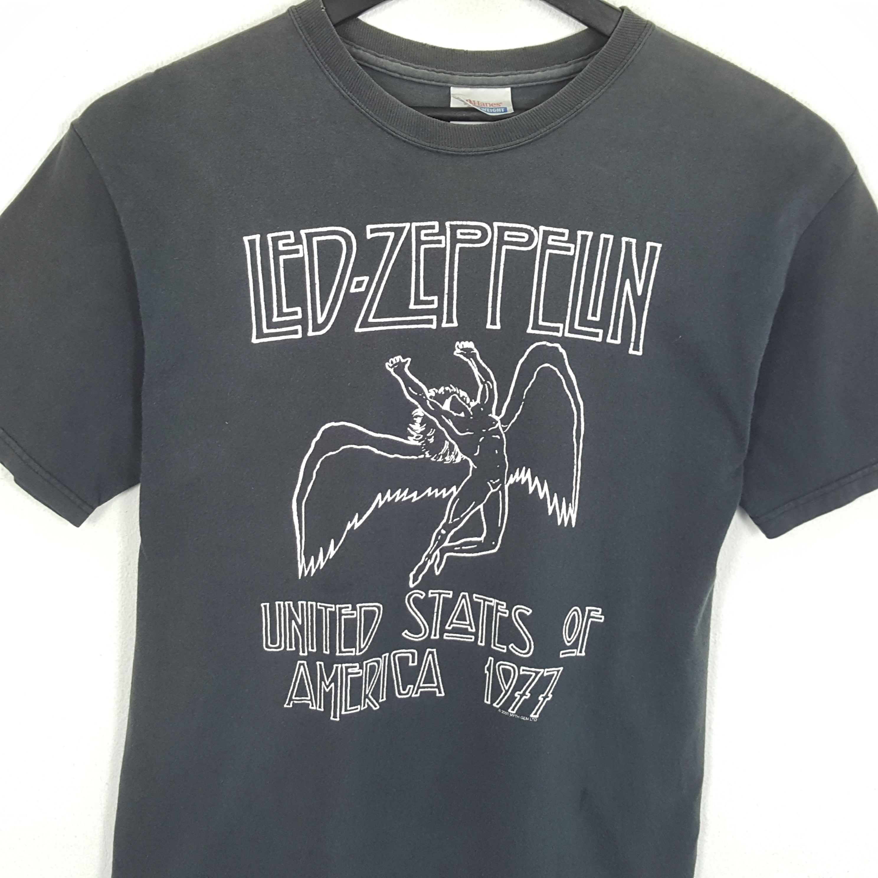 T-shirt Officiel Led Zeppelin - Cercle Orange - Noir - Neuf Avec étiquettes - Coupe Régulière - Coton - Unisexe