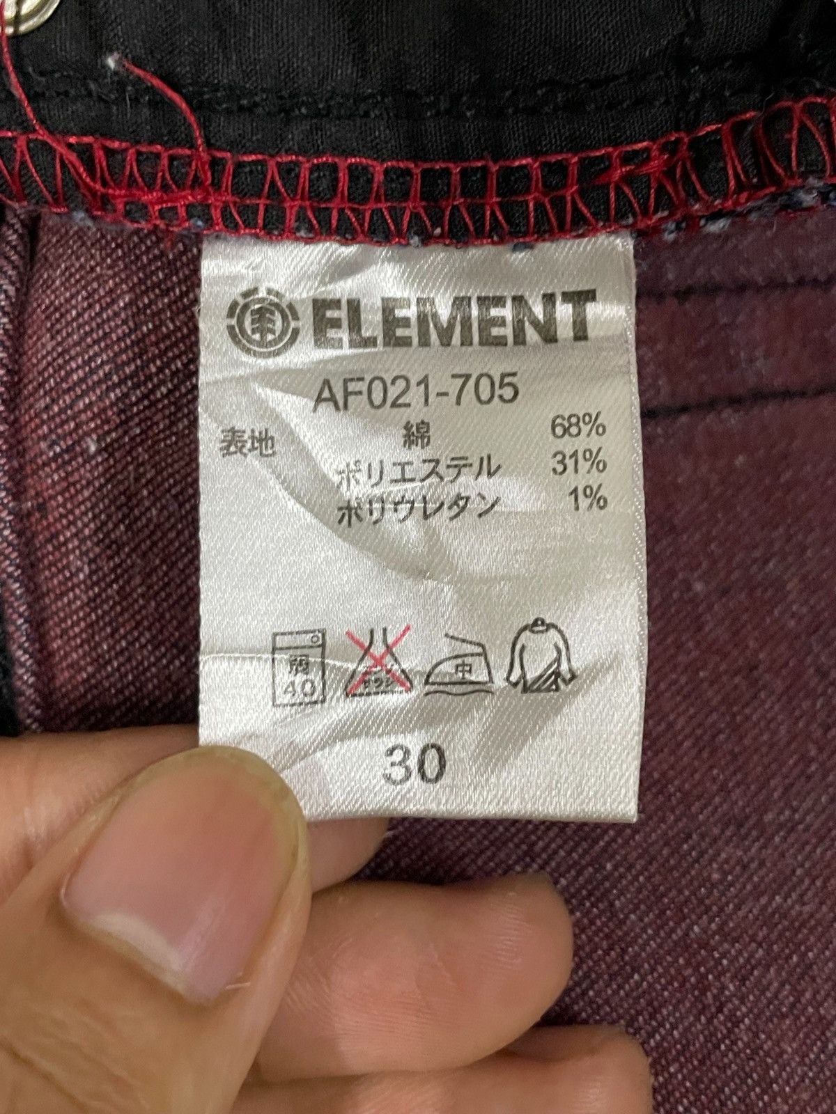 Element Vintage Y2K Elements Streetstyle Twisted Blue Washed Jeans Size US 30 / EU 46 - 15 Thumbnail
