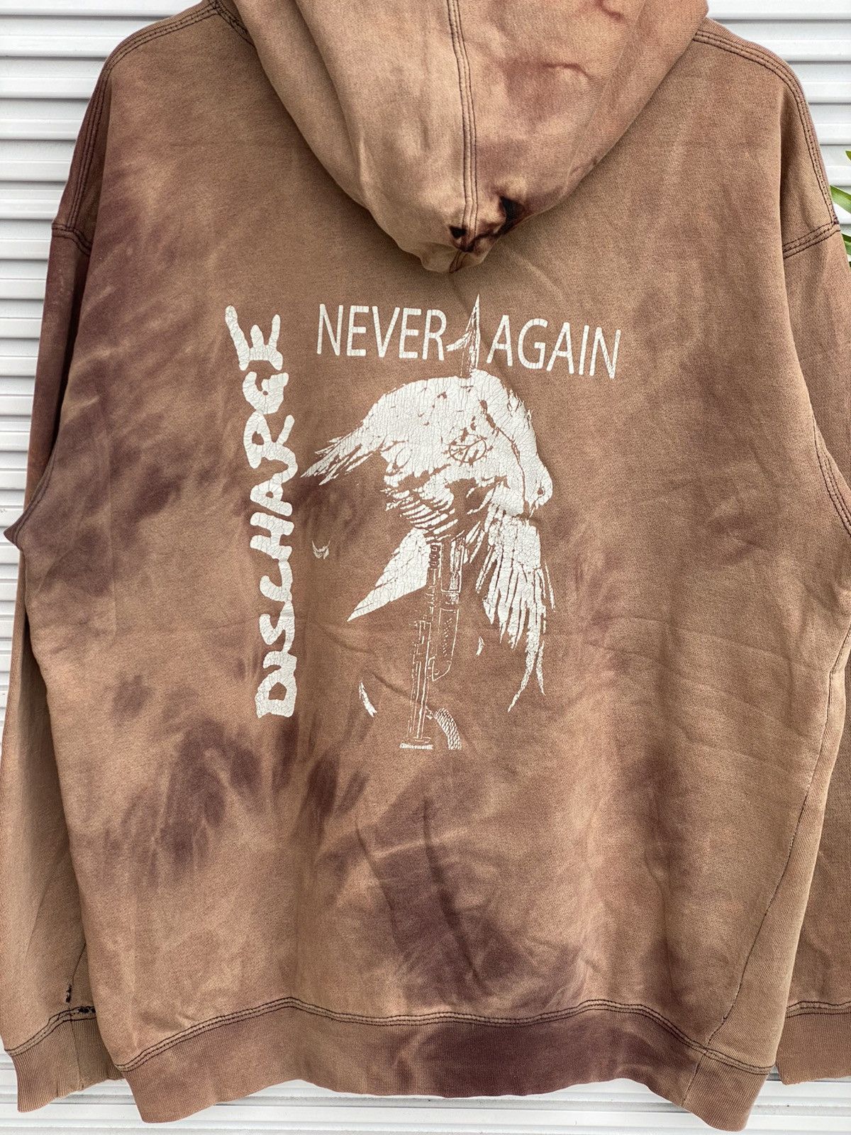 Band Tees XX Discharge Never Again Punk Hoodies / Bjork Greenday Size US M / EU 48-50 / 2 - 2 Thumbnail